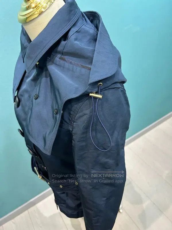 Burberry Burberry Women's Short Navy Spring Autumn Trench Coat. Size S / US 4 / IT 40 - 3 Thumbnail