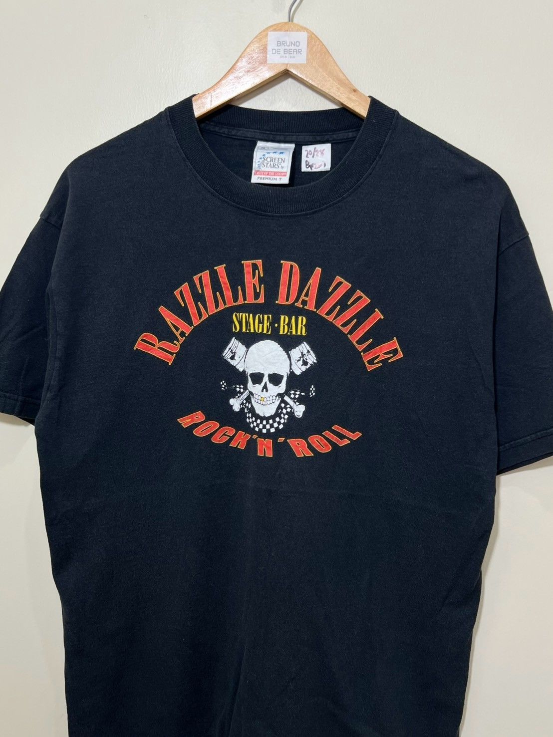Vintage Vintage 90's RAZZLE DAZZLE Rock N Roll shirt bnz01 Size US M / EU 48-50 / 2 - 2 Thumbnail