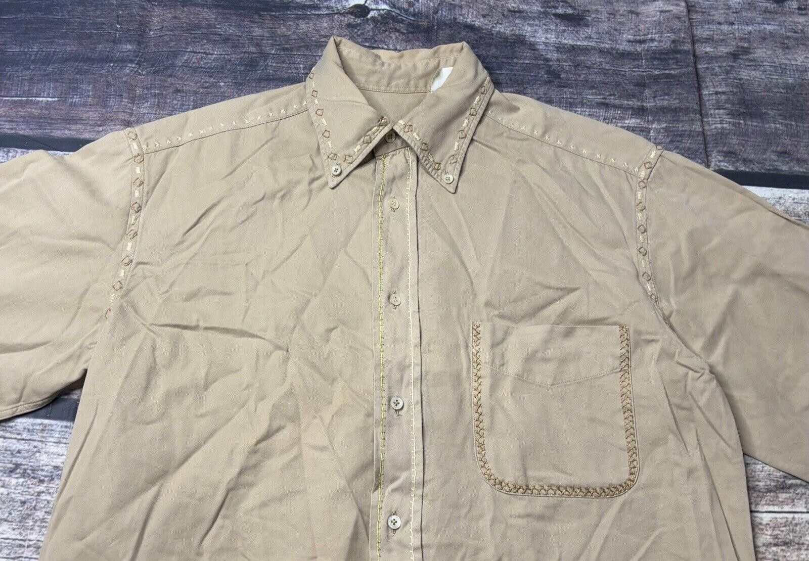 Jean Charles De Castelbajac Coast Shirt Mens Large Western Embroidered Button Down Italy Size US L / EU 52-54 / 3 - 4 Thumbnail