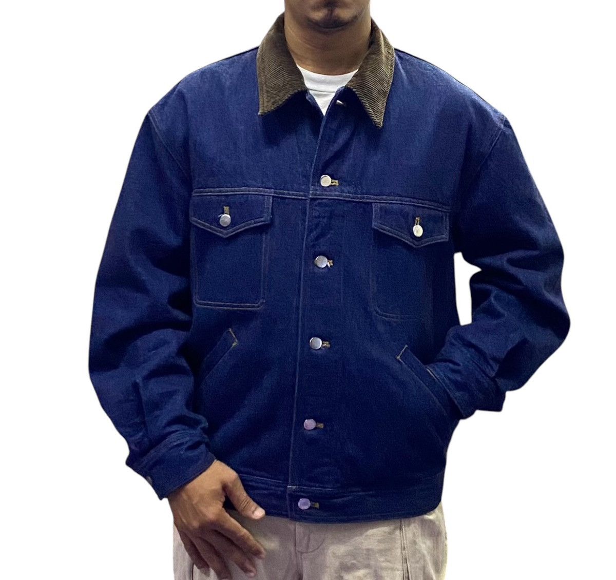 Comme des Garcons Rare🔥Vintage Comme Des Garçons Homme Denim Jacket Size US M / EU 48-50 / 2 - 2 Thumbnail