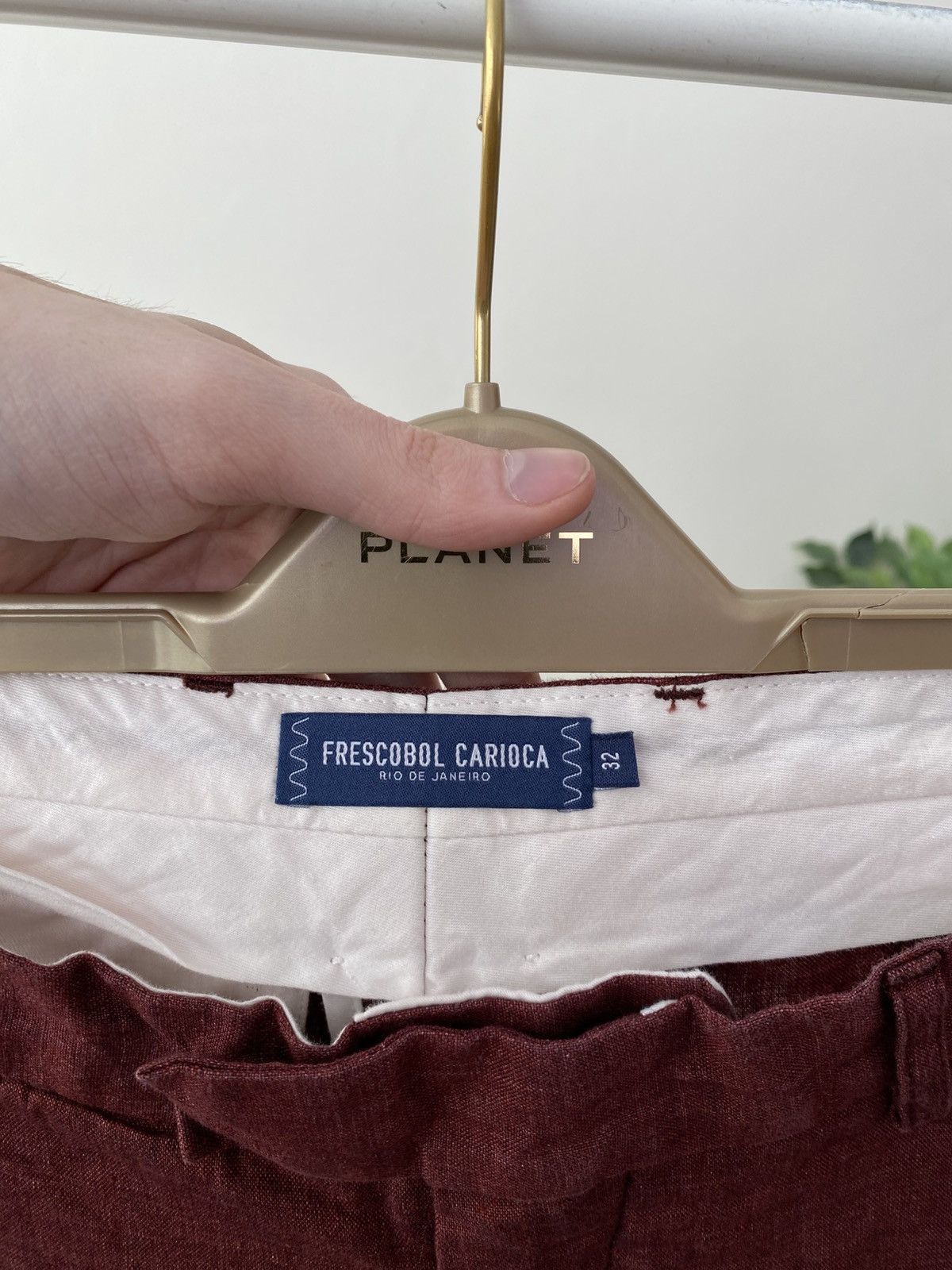Frescobol Carioca Vintage FRESCOBOL CARIOCA Linen Blend Trousers Size US 32 / EU 48 - 6 Thumbnail