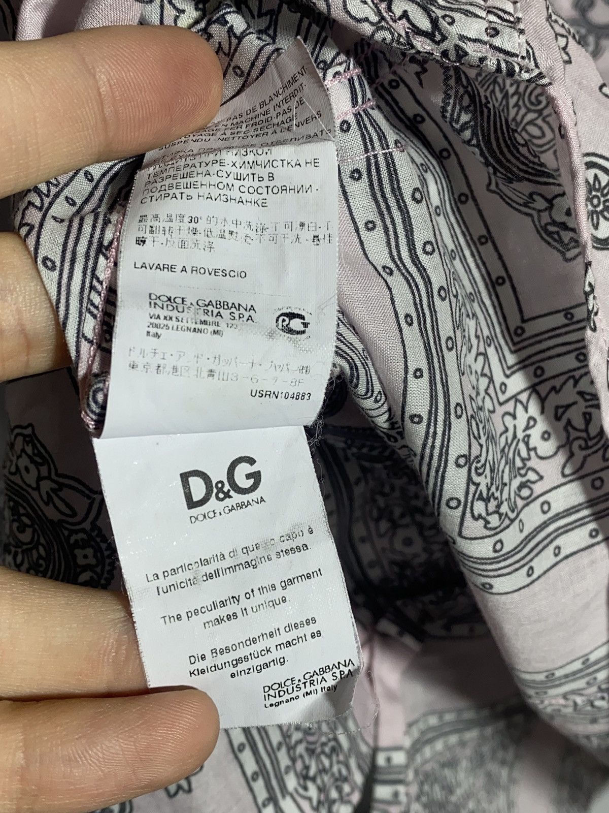 Dolce & Gabbana Dolce&Gabbana Paisley Bandana Long Sleeve Shirt Men’s Size US S / EU 44-46 / 1 - 20 Thumbnail