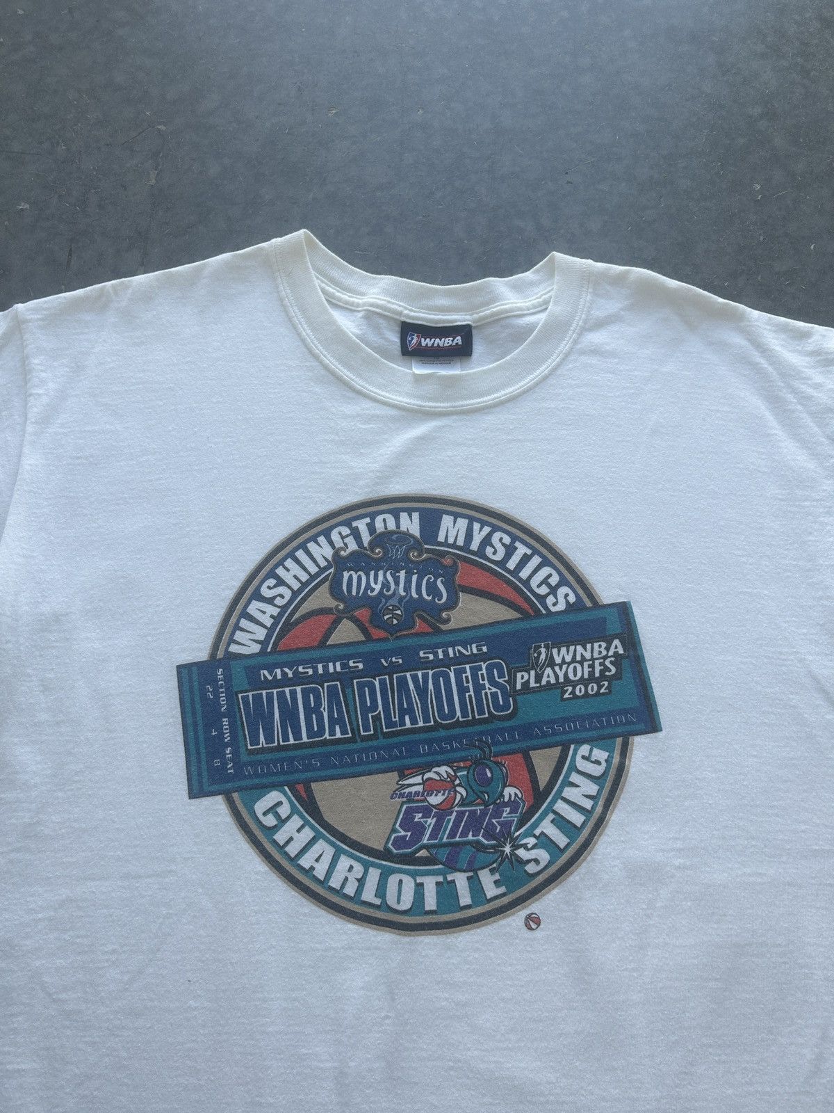NBA Vintage 2002 WNBA Playoffs Graphic Tee Sting vs Mystics Size US XL / EU 56 / 4 - 1 Thumbnail