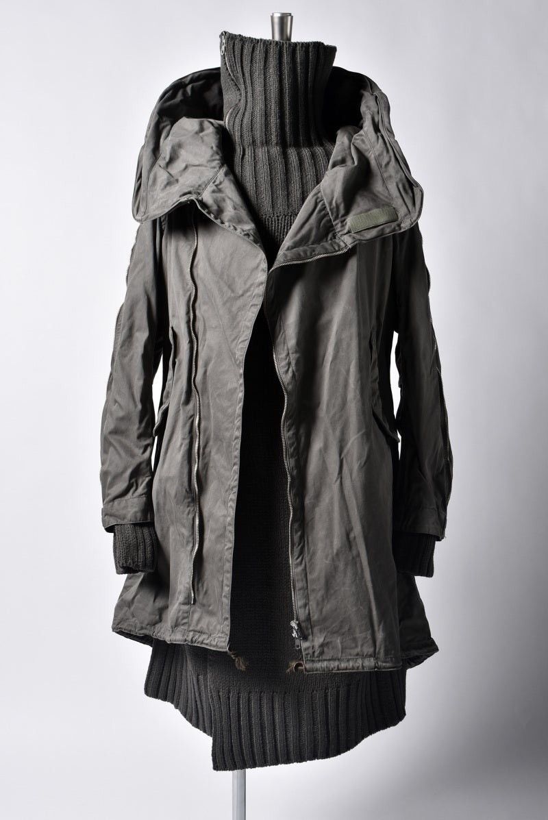 Nude: Masahiko Maruyama 🔥A/W11 Nude: Masahiko Maruyama Multizip 3in1 Military Parka Size US M / EU 48-50 / 2 - 2 Thumbnail