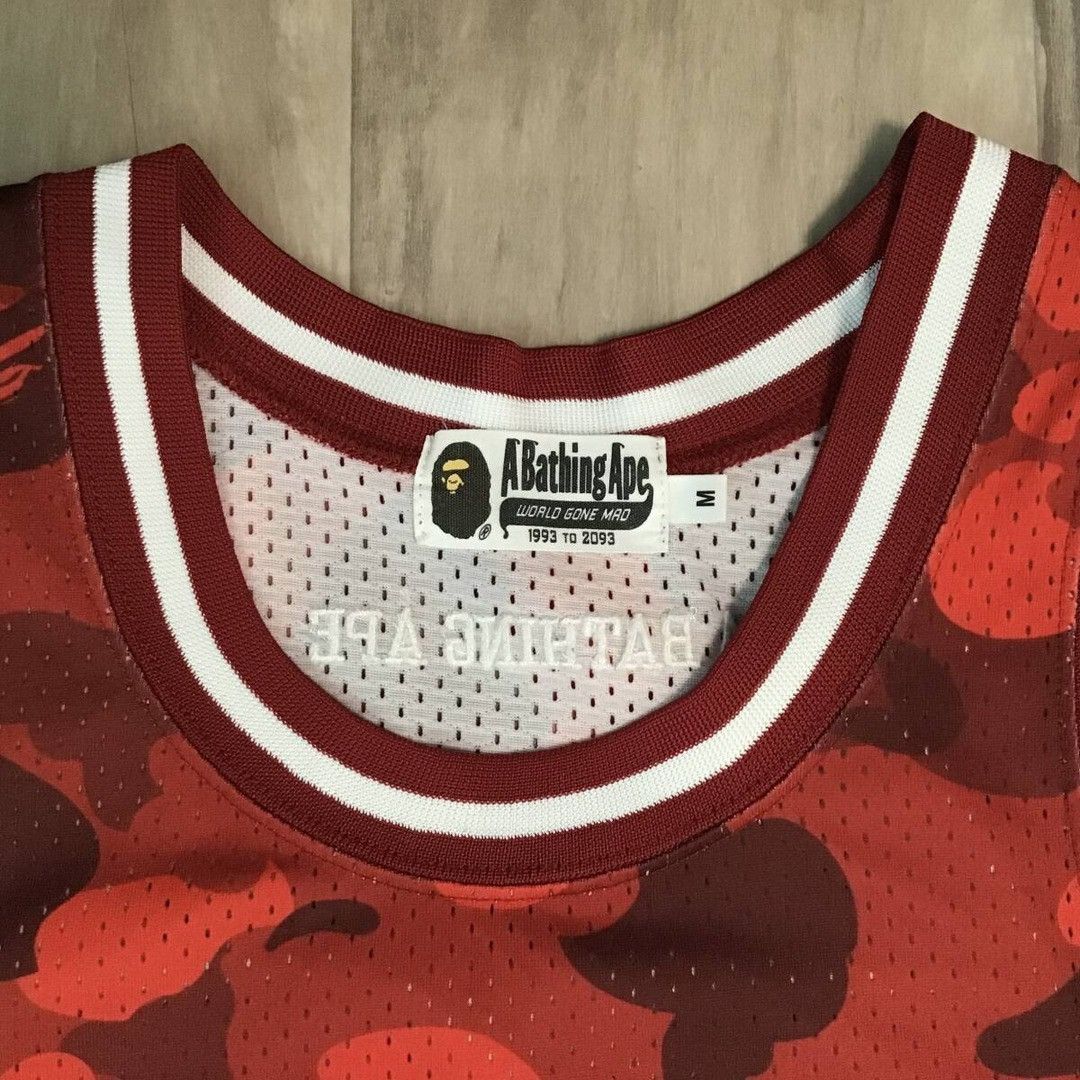 Bape BAPE Red camo basketball tank top a bathing ape Size US M / EU 48-50 / 2 - 5 Thumbnail