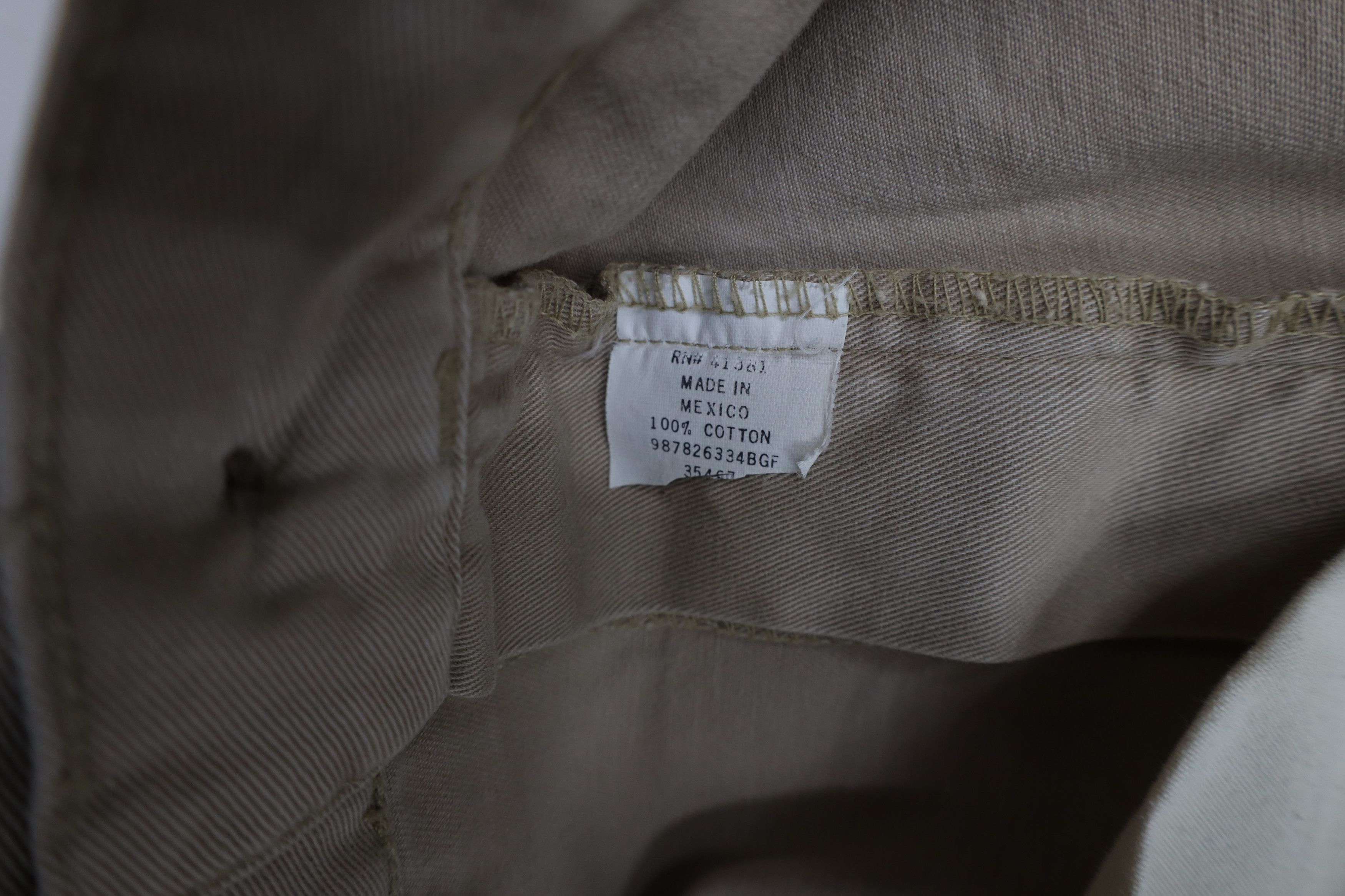 Ralph Lauren × Vintage Vintage 90s Ralph Lauren Wide Leg Chino Pants Beige Cotton Size US 38 / EU 54 - 10 Thumbnail