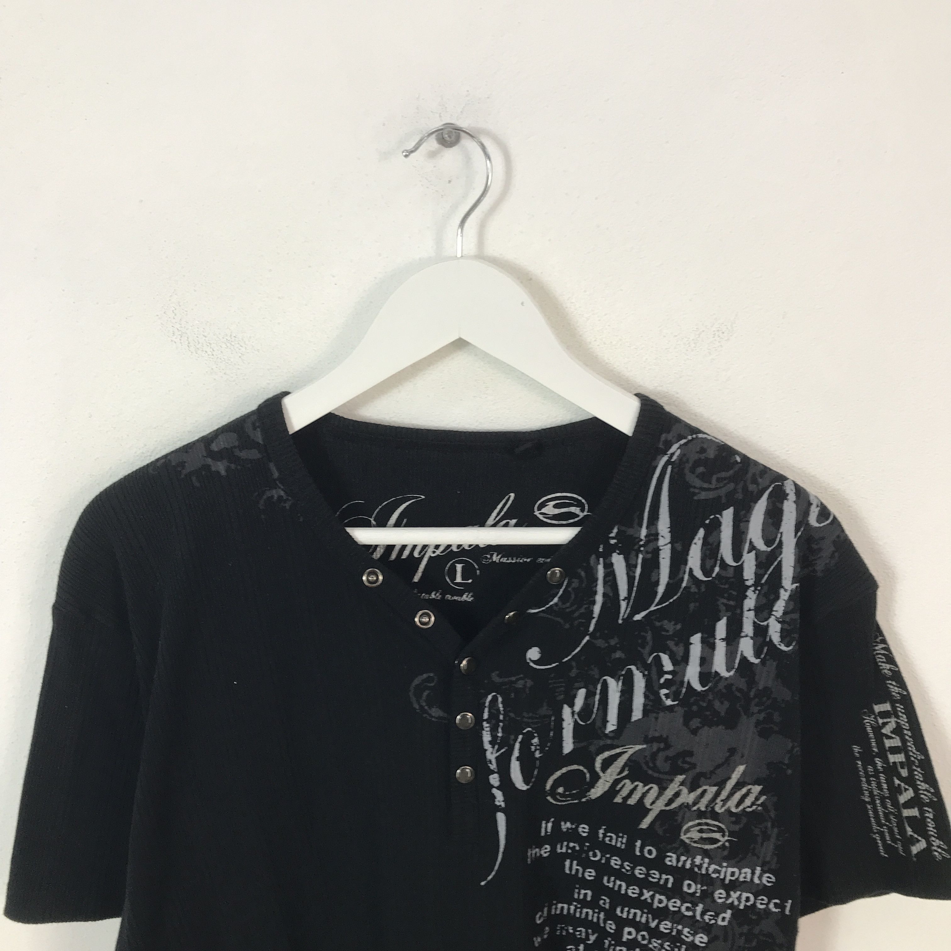 Japanese Brand Gothic punk design impala multi button T-shirt Size US L / EU 52-54 / 3 - 2 Thumbnail