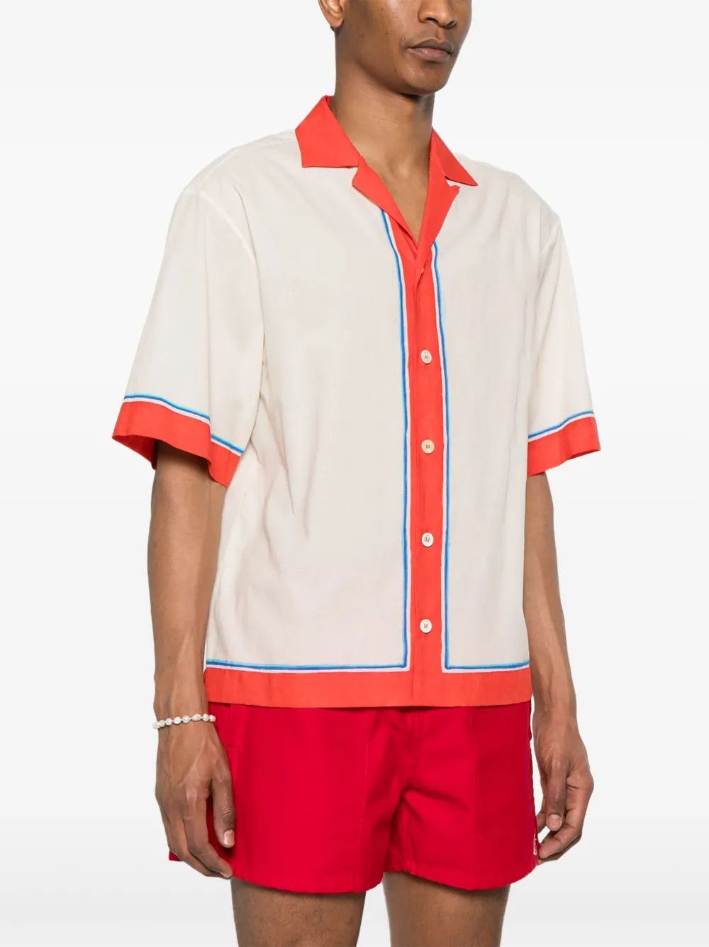 Other Summer Lovers Drop Shoulder Muslin Bowling Shirt Size US L / EU 52-54 / 3 - 4 Thumbnail