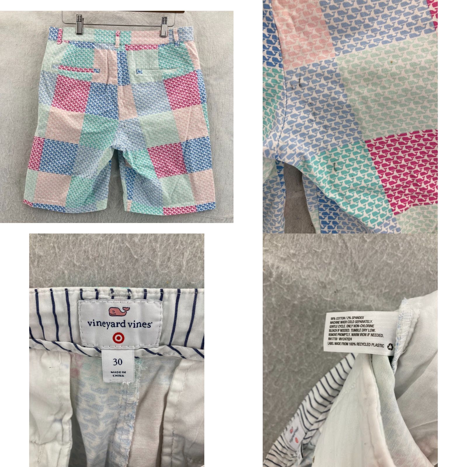 Vineyard Vines Vineyard Vines Patchwork Shorts Mens 30 Multicolor Whales Allover Shirt Size US 30 / EU 46 - 8 Thumbnail