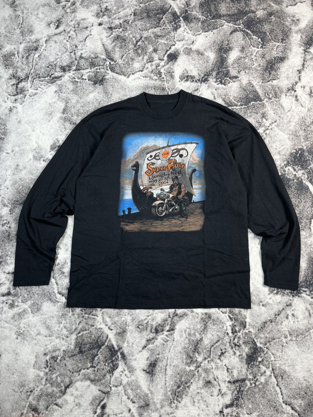 Harley Davidson Harley Davidson Sweden Super Rally 2004 Long Sleeve Size US L / EU 52-54 / 3 - 1 Thumbnail