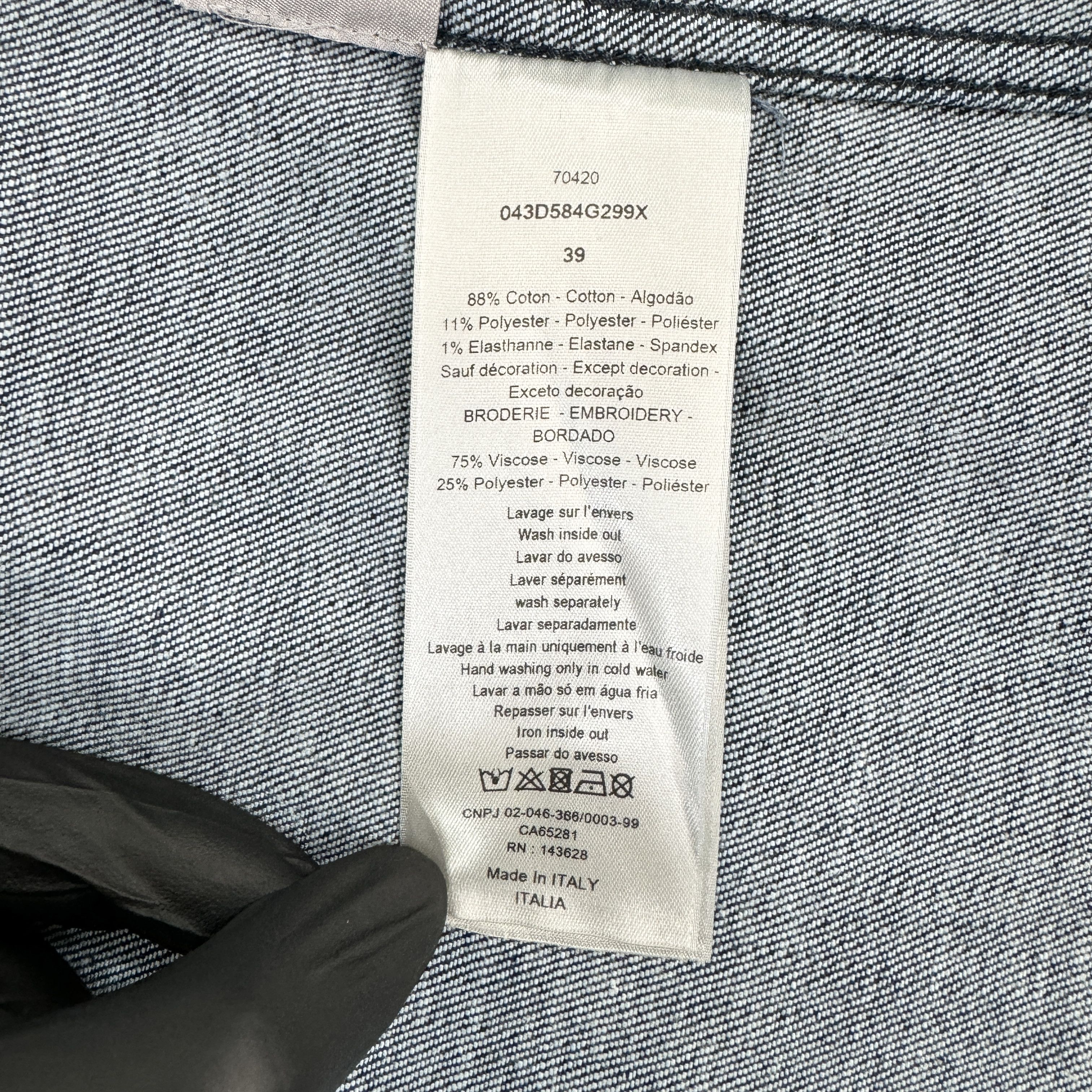 Dior Dior x Cactus Jack Overshirt In Denim Blue RRP £1800 Size US M / EU 48-50 / 2 - 14 Thumbnail