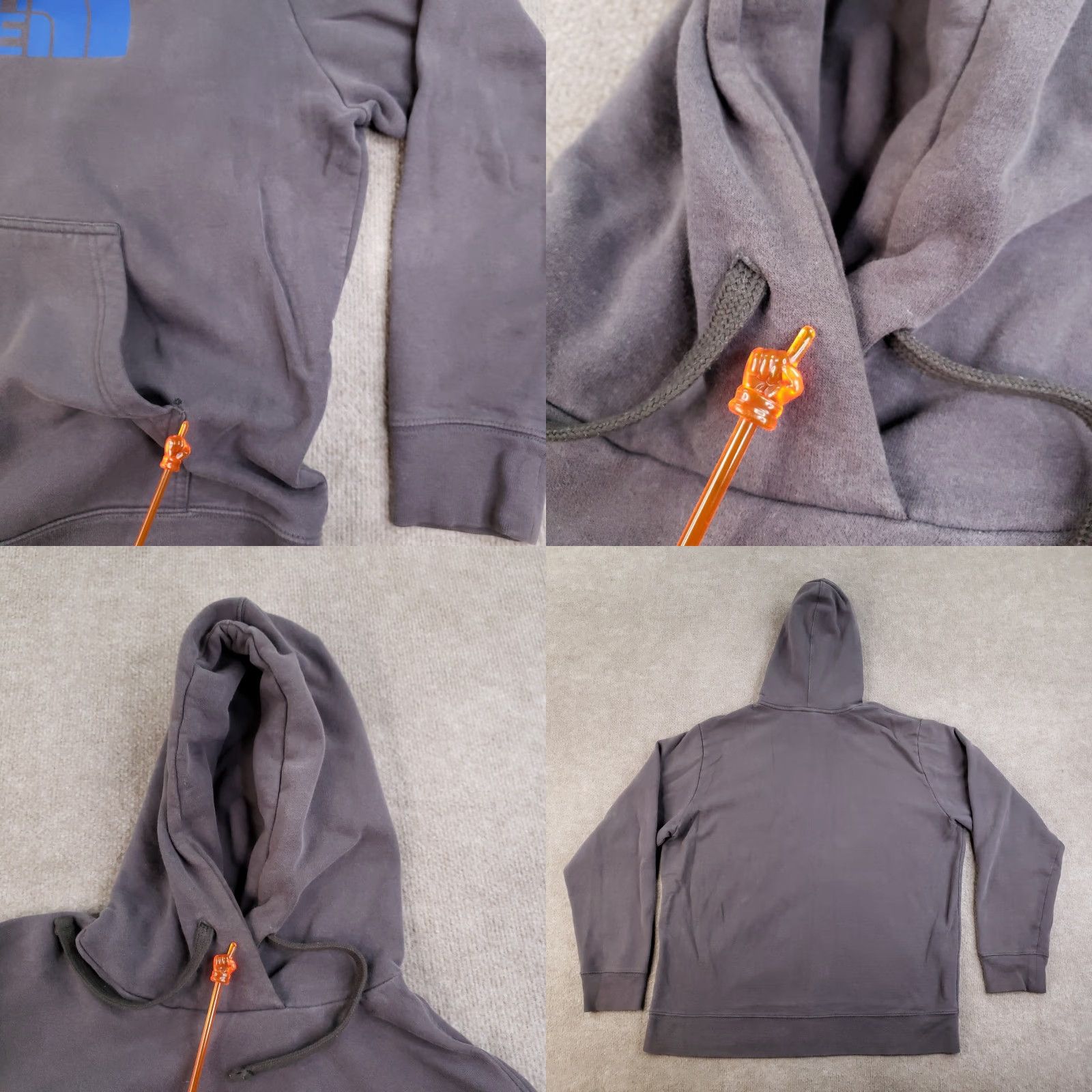 The North Face The North Face Hoodie Mens XL Gray Pullover Sweatshirt Big Logo Outdoor Fleece ZZ Size US XL / EU 56 / 4 - 8 Thumbnail