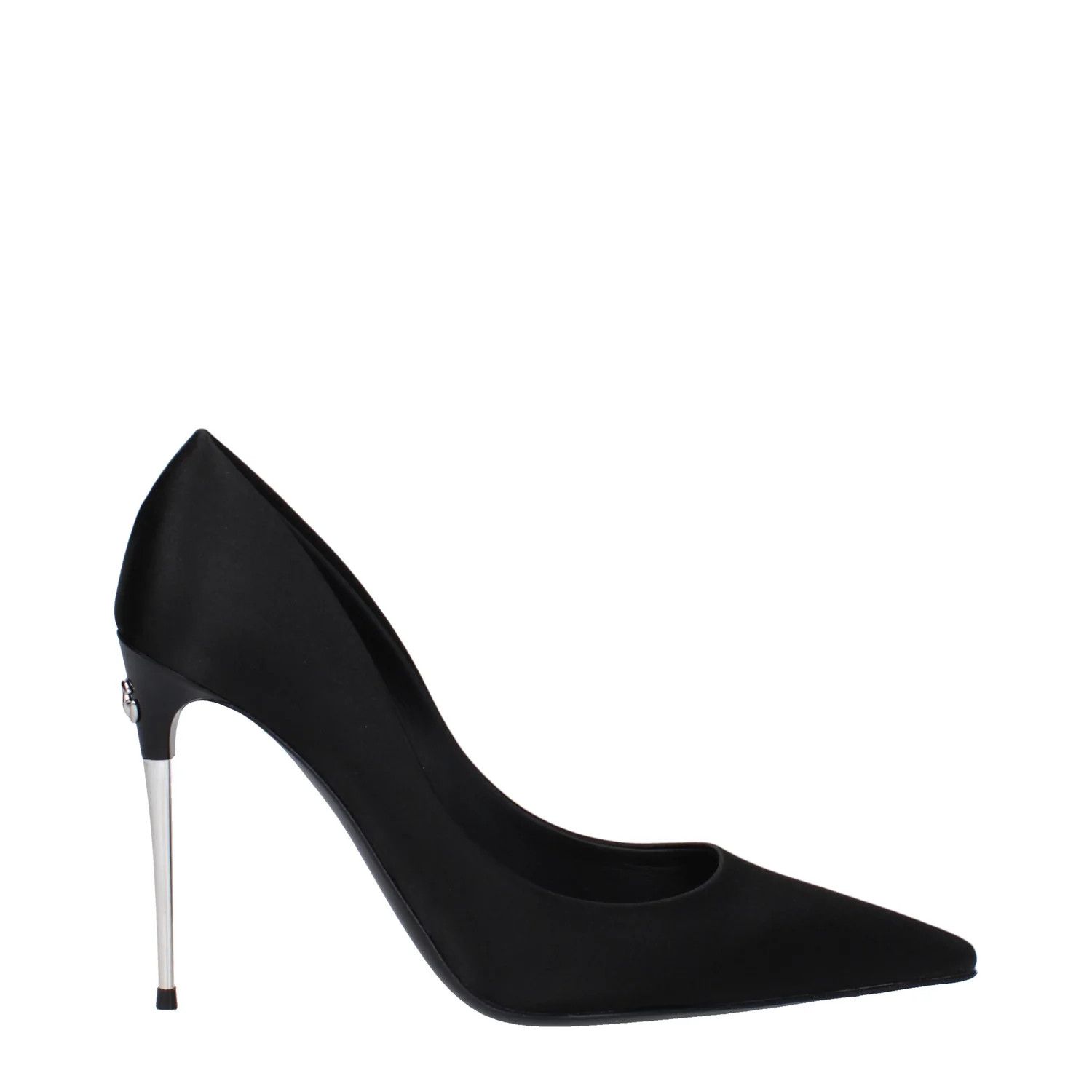 Dolce & Gabbana ob1o1e1124 Satin Pumps in Black Size US 7 / IT 37 - 1 Thumbnail