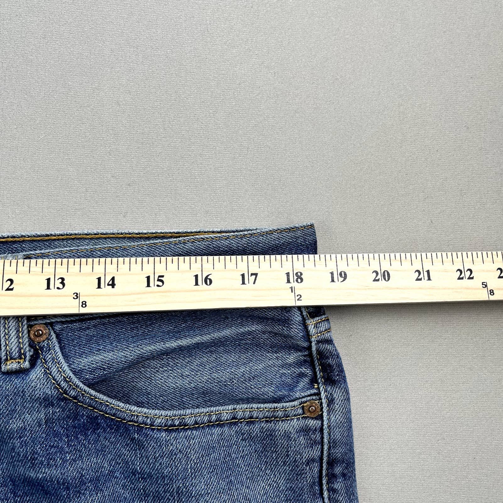 Levi's Levis 505 Jeans Mens 36x29 Blue Denim Regular Fit Stone Wash Size US 36 / EU 52 - 9 Thumbnail