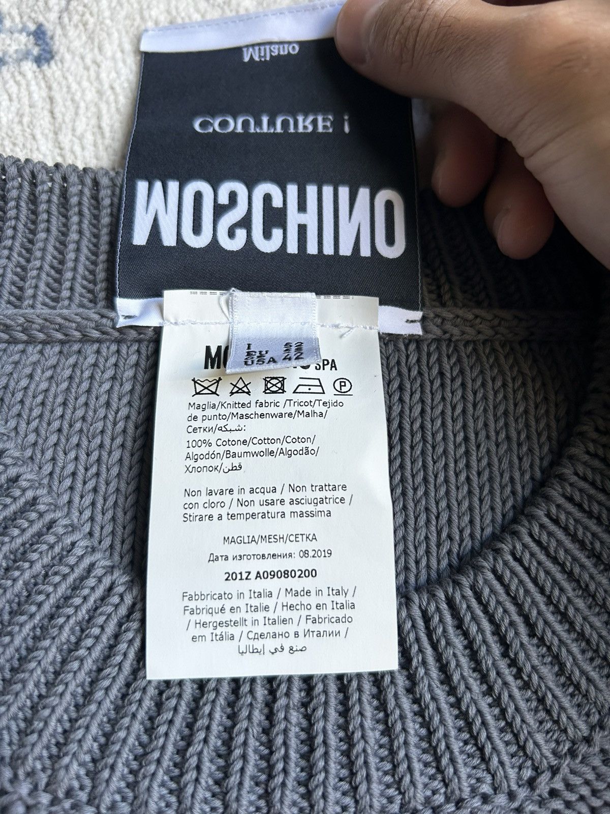 Moschino RARE Moschino Couture! Knit Sweater Size US M / EU 48-50 / 2 - 4 Thumbnail