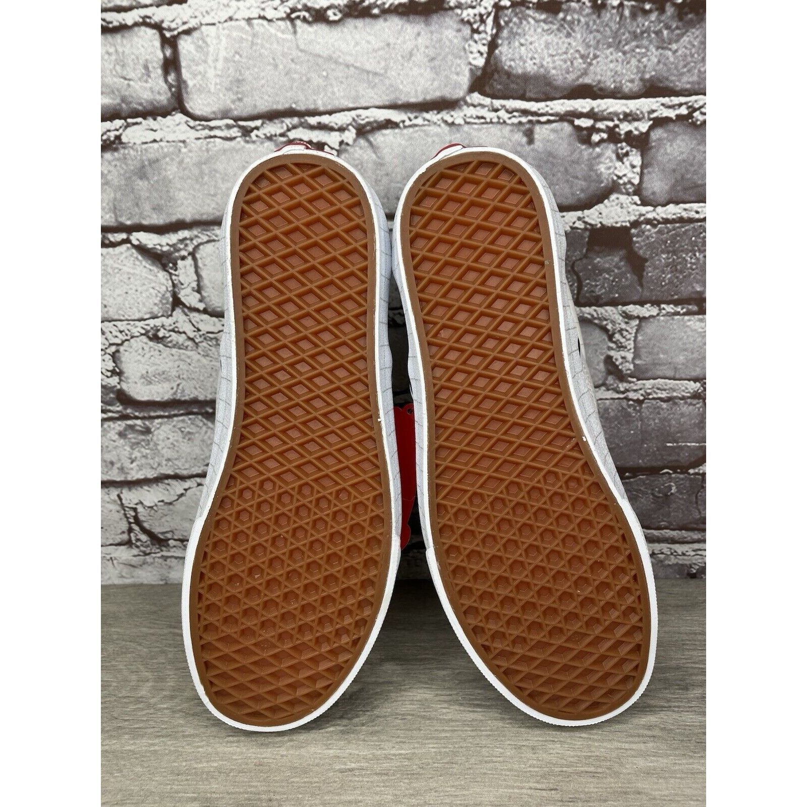 Vans Vans Classic Checkerboard Day White Canvas Sneakers Shoes Me Size US 10 / EU 43 - 13 Thumbnail
