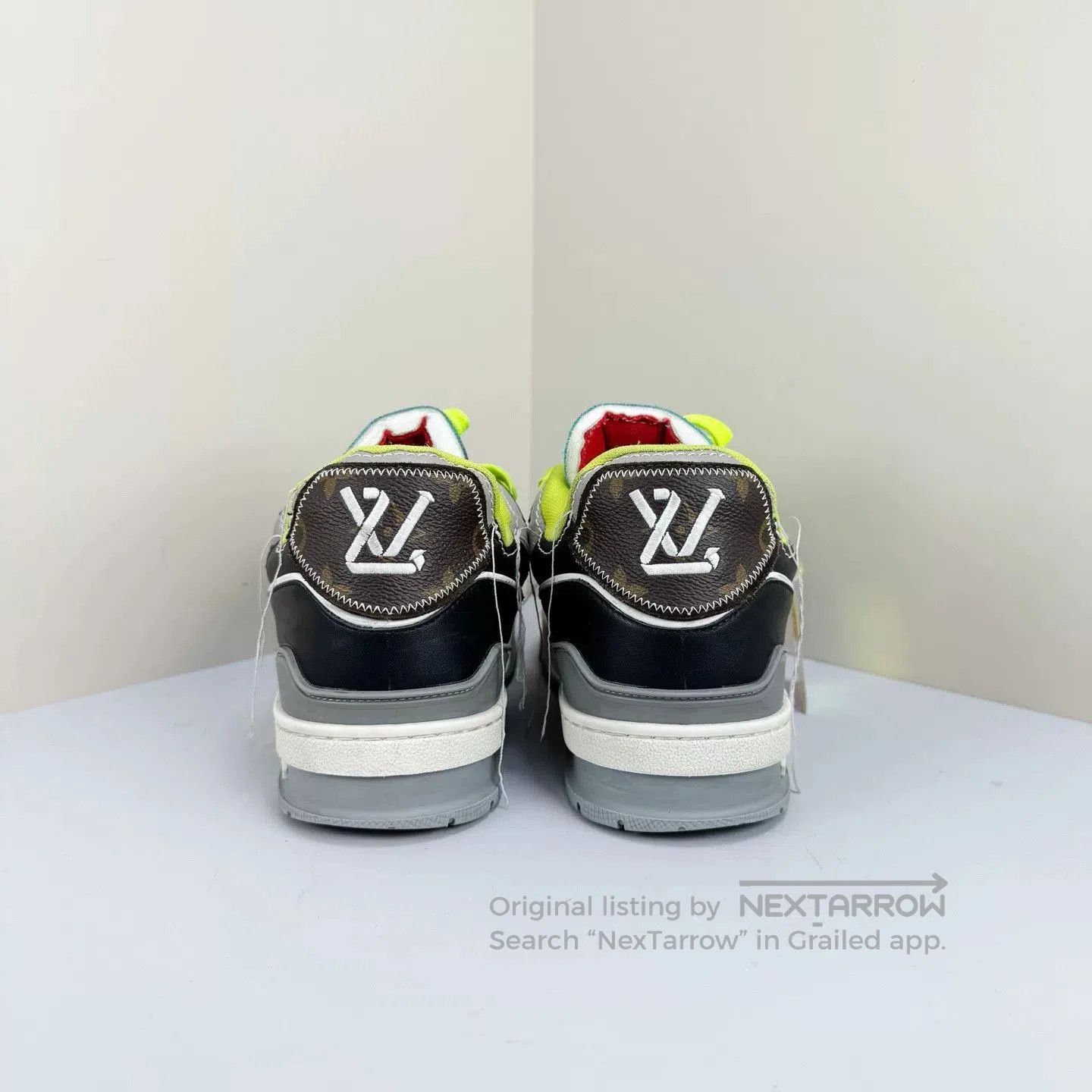 Louis Vuitton louis vuitton black trainer sneakers size 6.5. Size US 6.5 / EU 39-40 - 3 Thumbnail