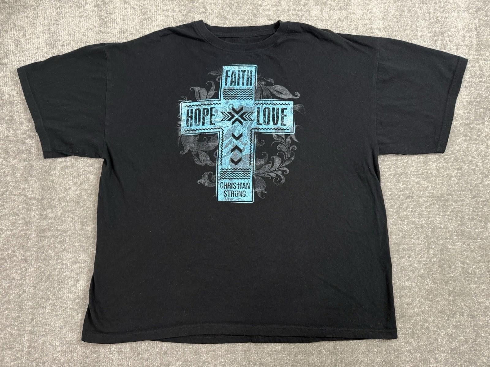 Gildan Vintage Jesus Shirt Mens 2XL Y2K God Christian Cross Surf Size US XXL / EU 58 / 5 - 1 Thumbnail