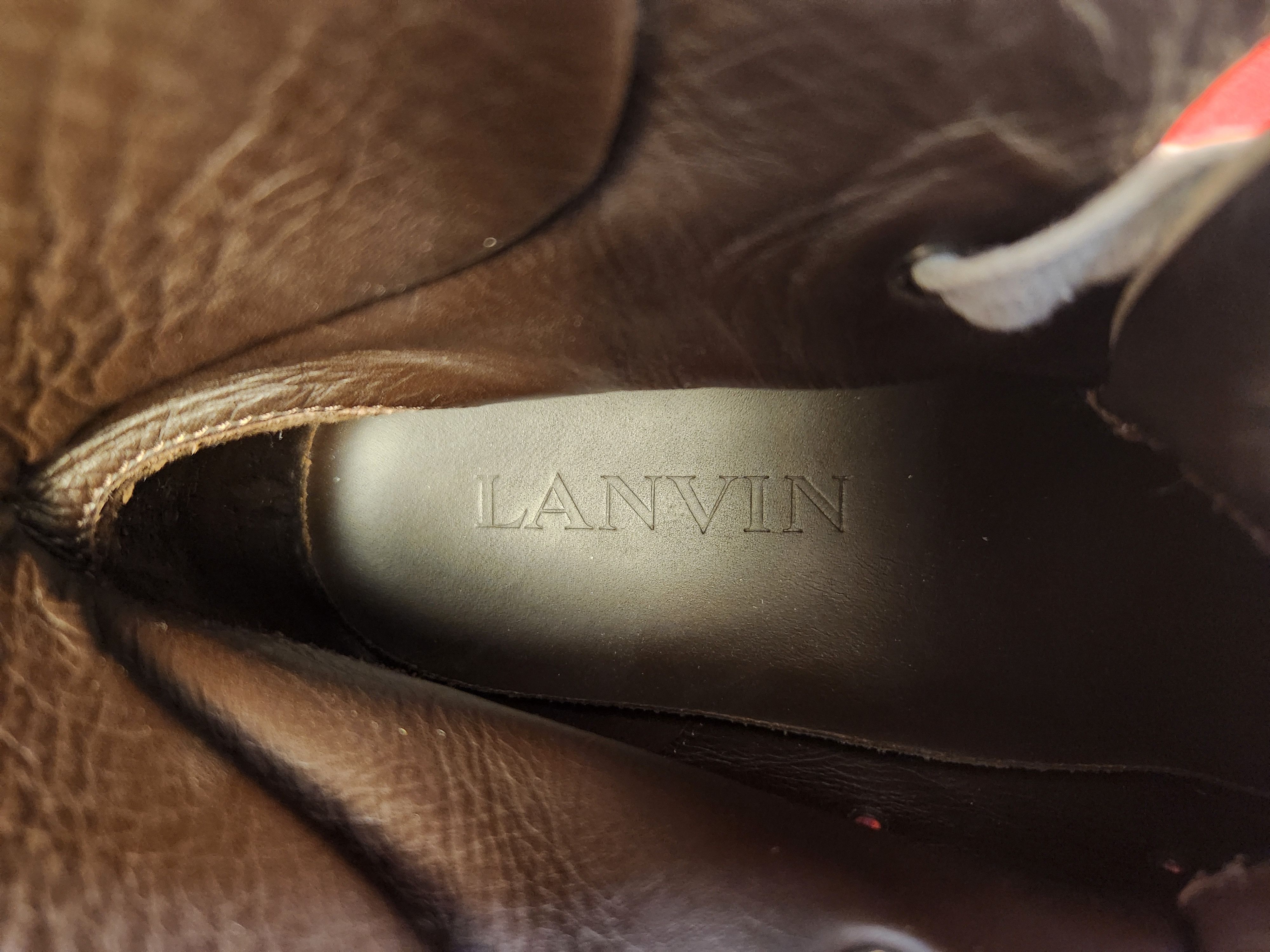Lanvin MULTICOLOR TEXTURED LEATHER Size US 10 / EU 43 - 9 Thumbnail