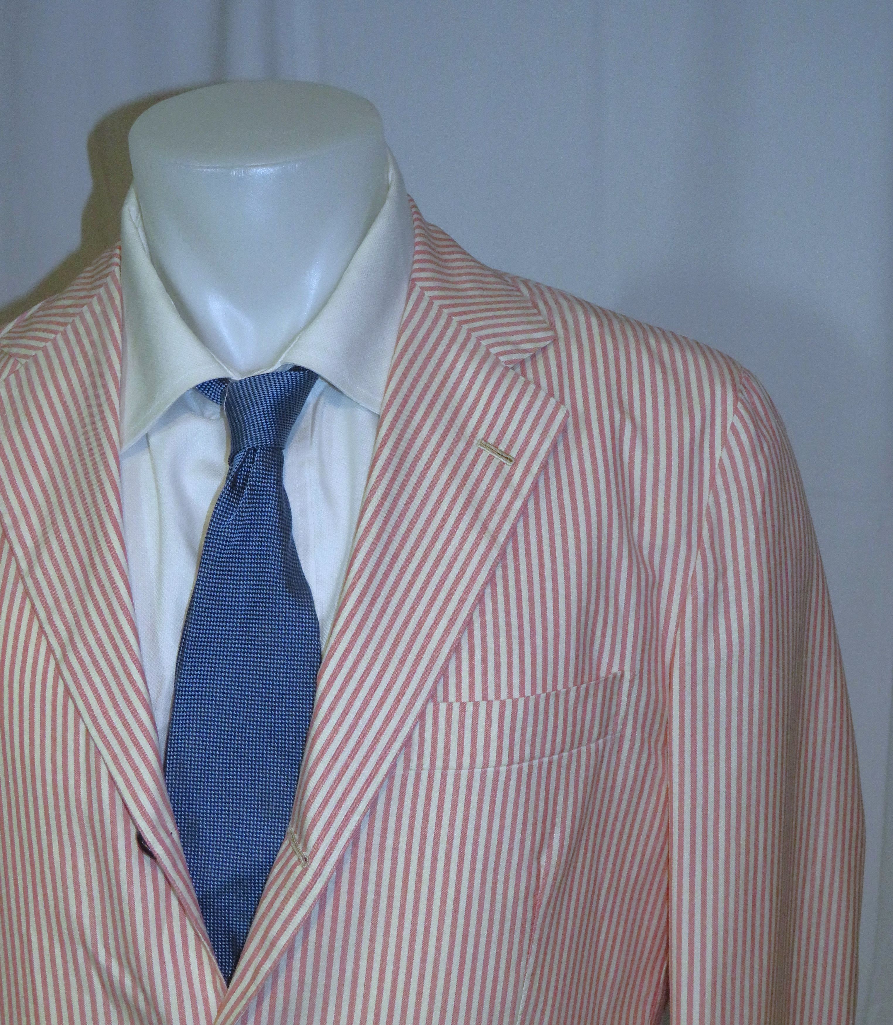 Kiton Cashmere Blend White Red Stripe Three/Two Blazer 42R NWT Size 42R - 3 Thumbnail