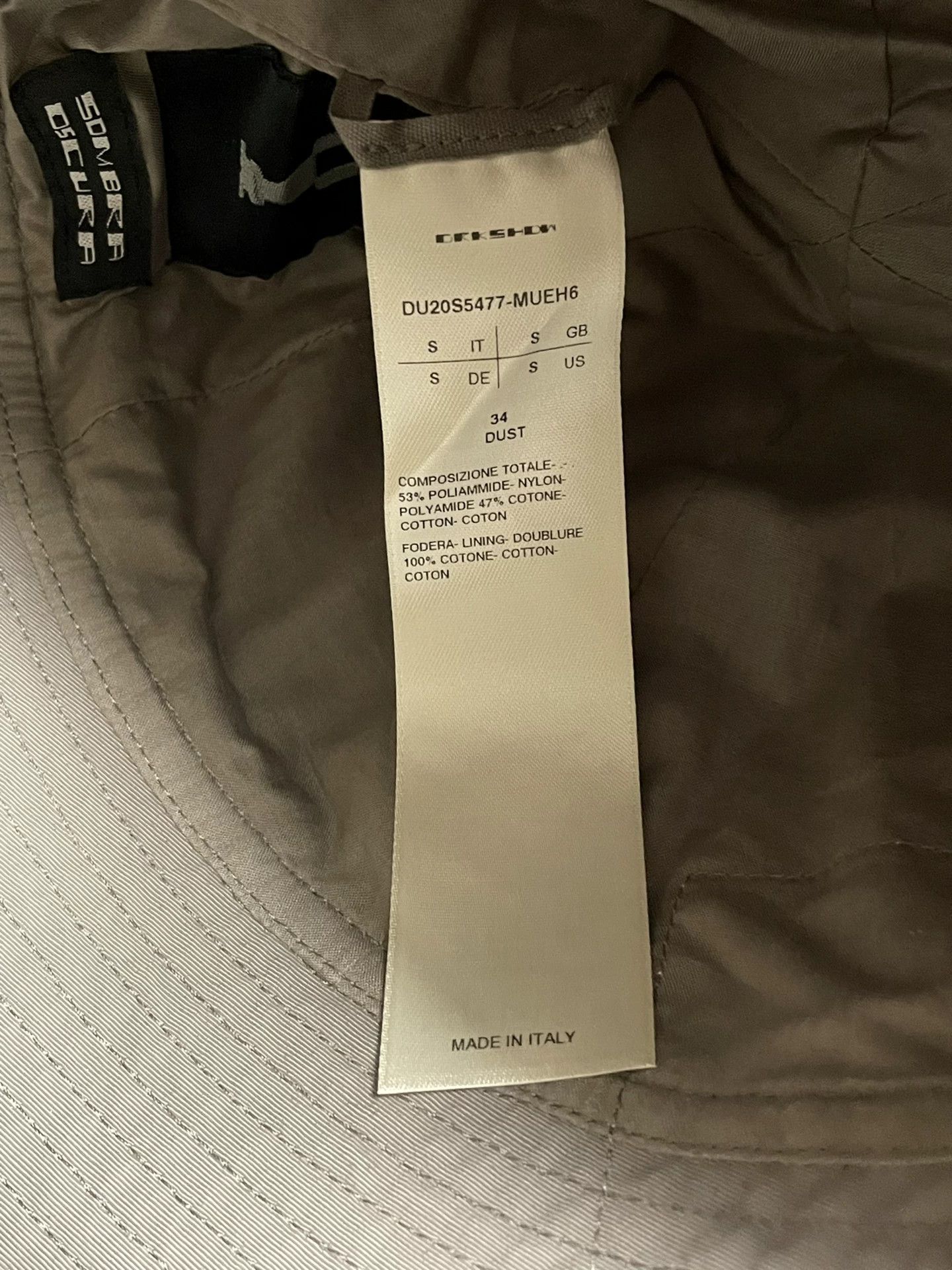Rick Owens Rick Owens RO Gray Size S New Bucket Hat Size ONE SIZE - 4 Thumbnail