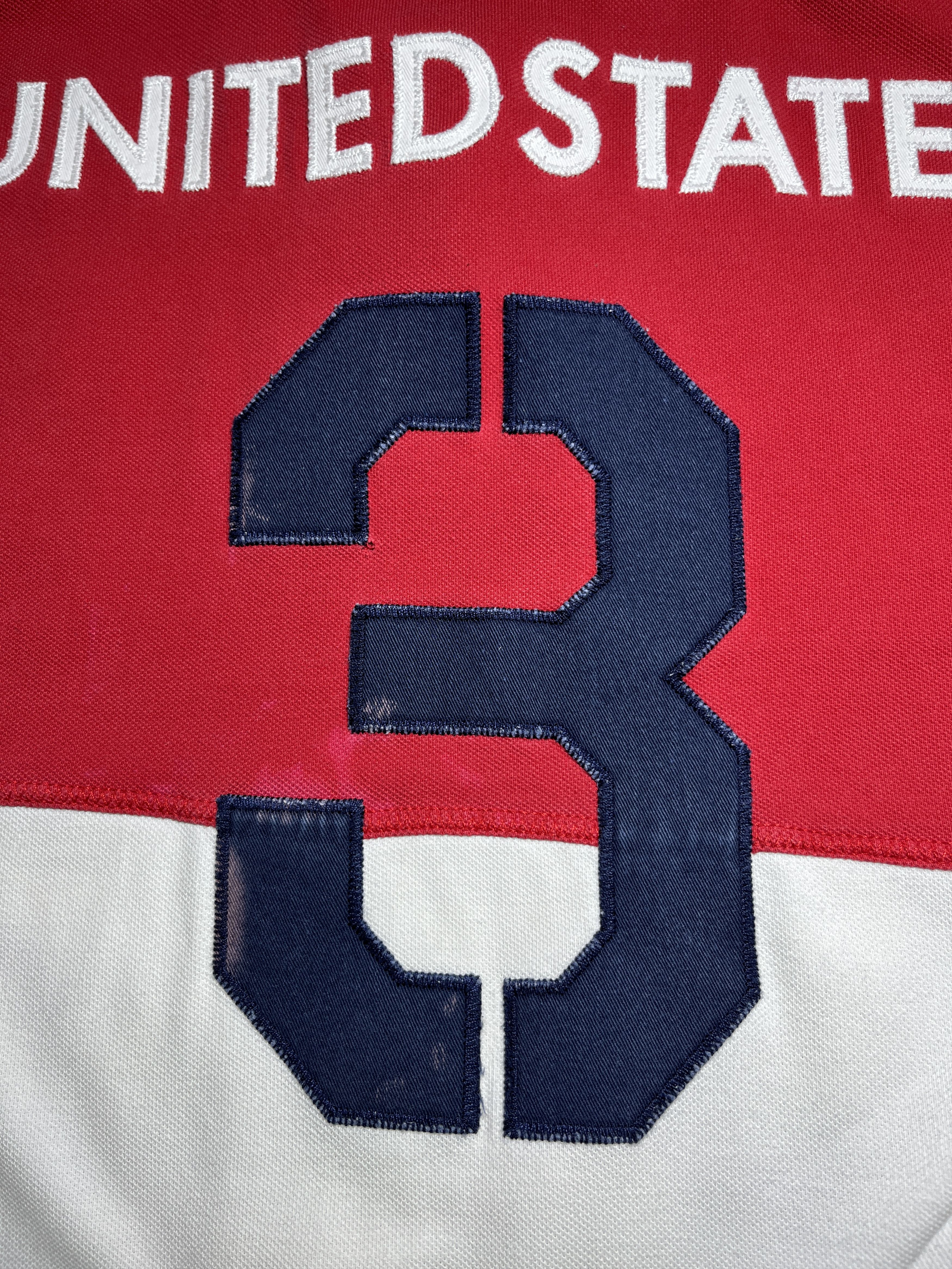 Polo Ralph Lauren Distressed Polo Ralph Lauren #3 United States Team Shirt Size US L / EU 52-54 / 3 - 19 Thumbnail