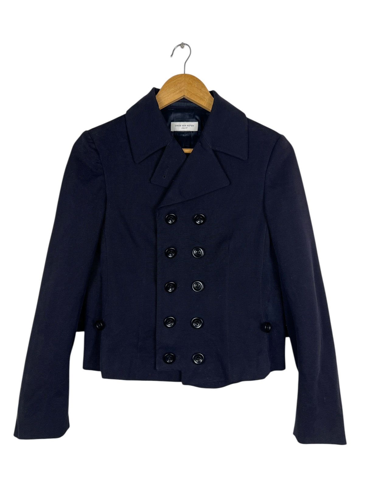Dries Van Noten 🔥 DRIES VAN NOTEN DOUBLE BREASTED JACKET MADE IN SLOVENIA Size XS / US 0-2 / IT 36-38 - 7 Thumbnail