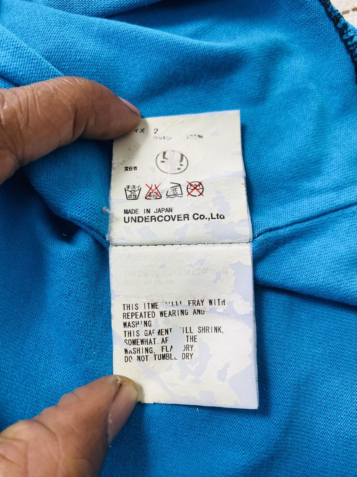 Undercover RARE SS05 Undercoverism Raw Hem Fork Tshirt Size US M / EU 48-50 / 2 - 13 Thumbnail