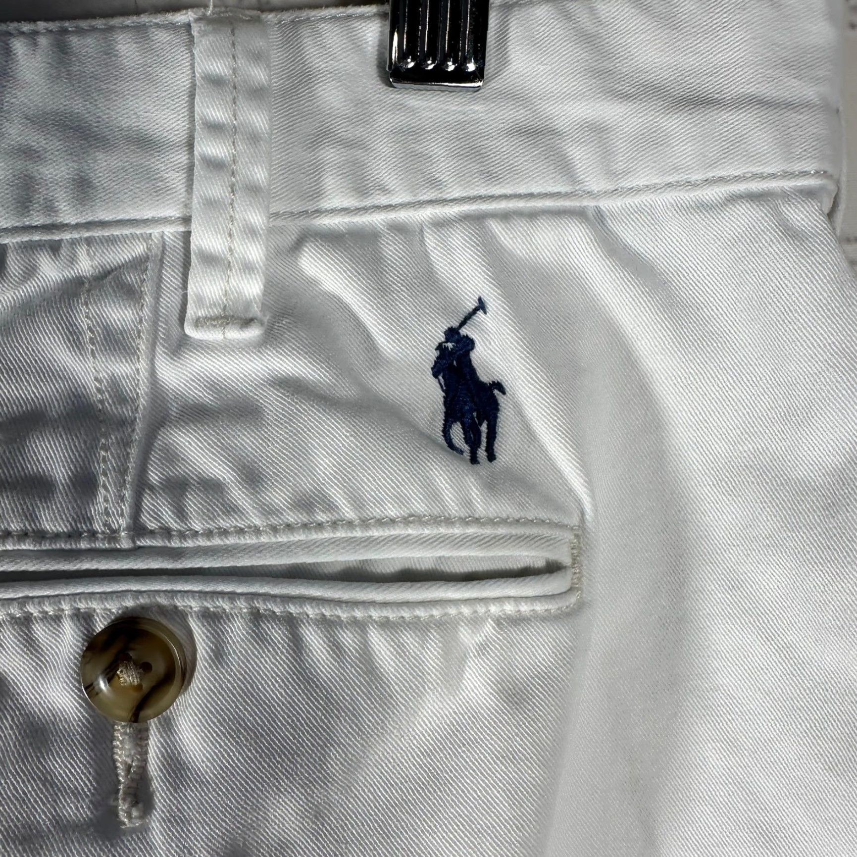 Polo Ralph Lauren Polo Ralph Lauren Mens Chino Shorts White Cotton Twill Relaxed Fit 34 Casual Size US S / EU 44-46 / 1 - 4 Thumbnail