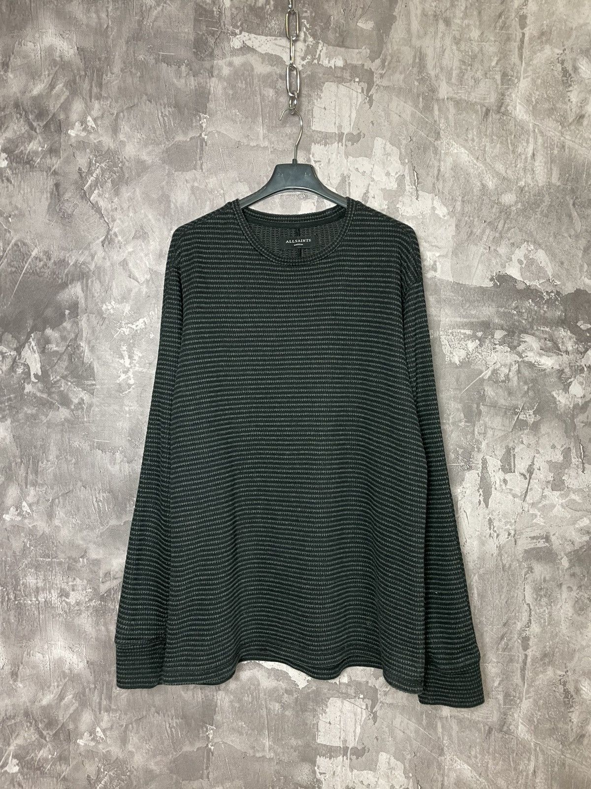 Allsaints × Vintage ALLSAINTS Sweater asphalt grey opium rare gothic bottega Size US M / EU 48-50 / 2 - 1 Thumbnail