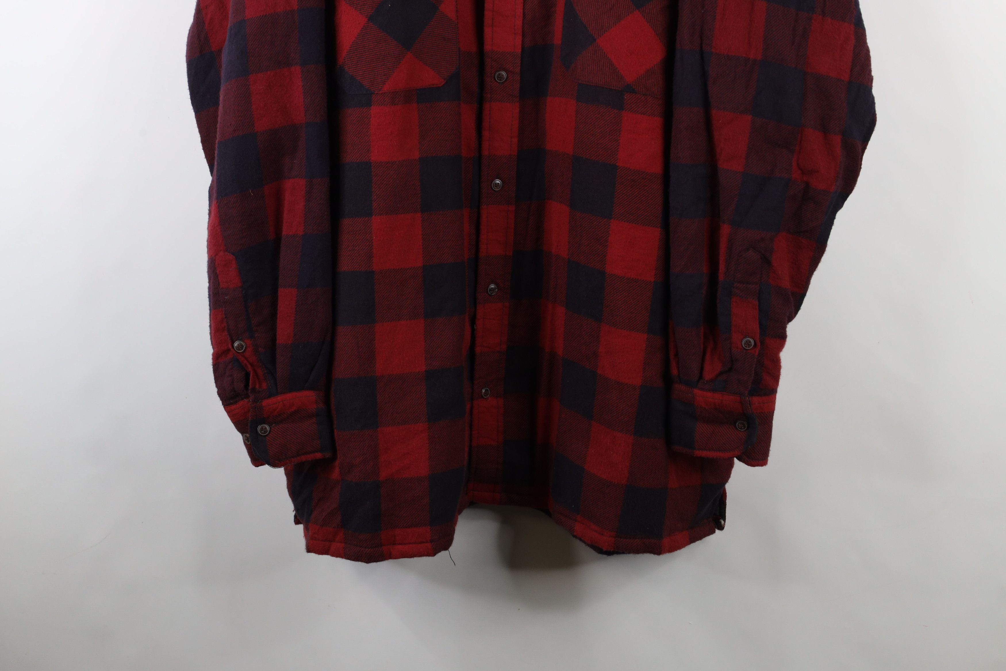 Vintage Vintage 90s Streetwear Flannel Button Shirt Jacket Jac Shirt Size US XXL / EU 58 / 5 - 3 Thumbnail