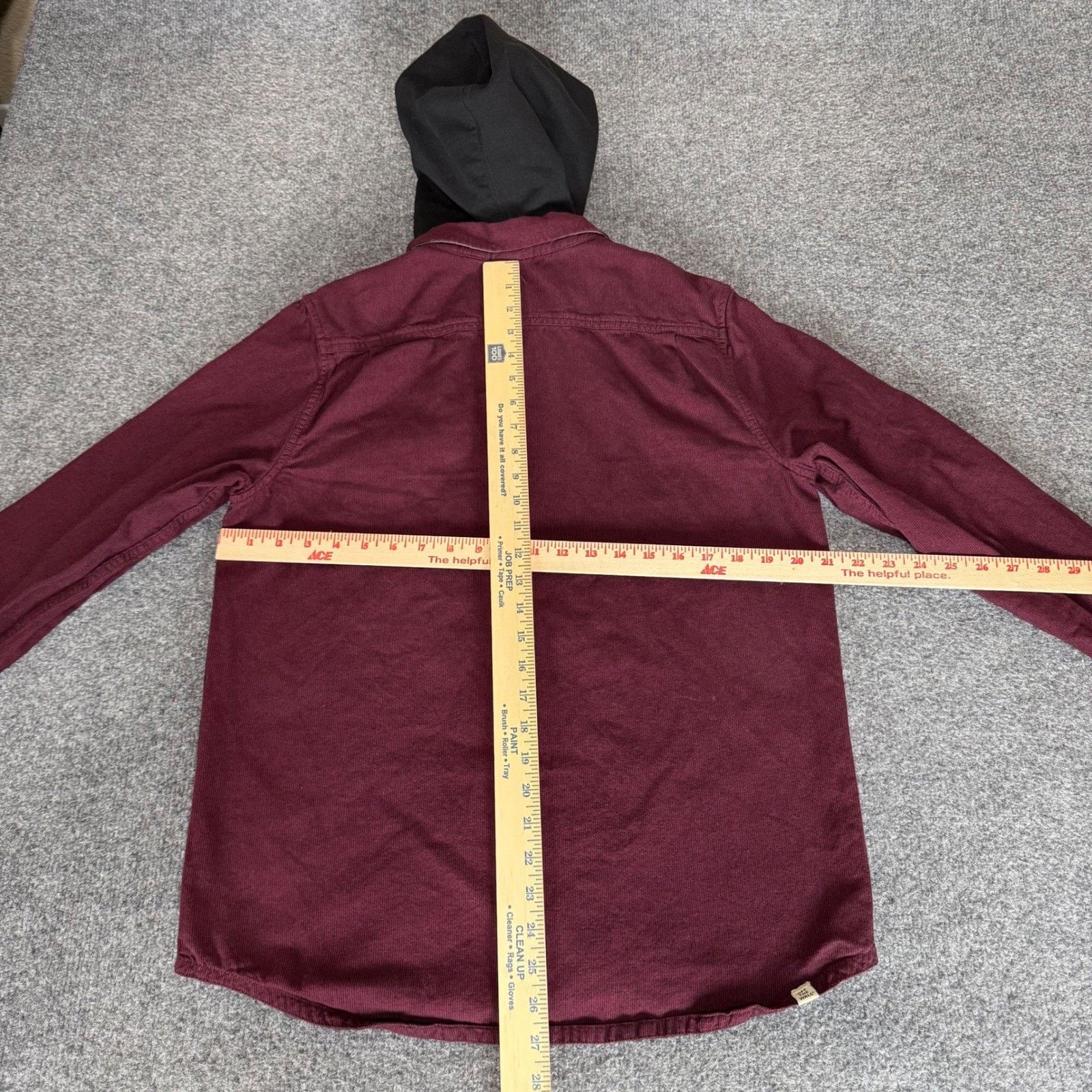 Vans Vans Flannel Hoodie Shirt Mens Small Burgundy Corduroy Size US S / EU 44-46 / 1 - 4 Thumbnail
