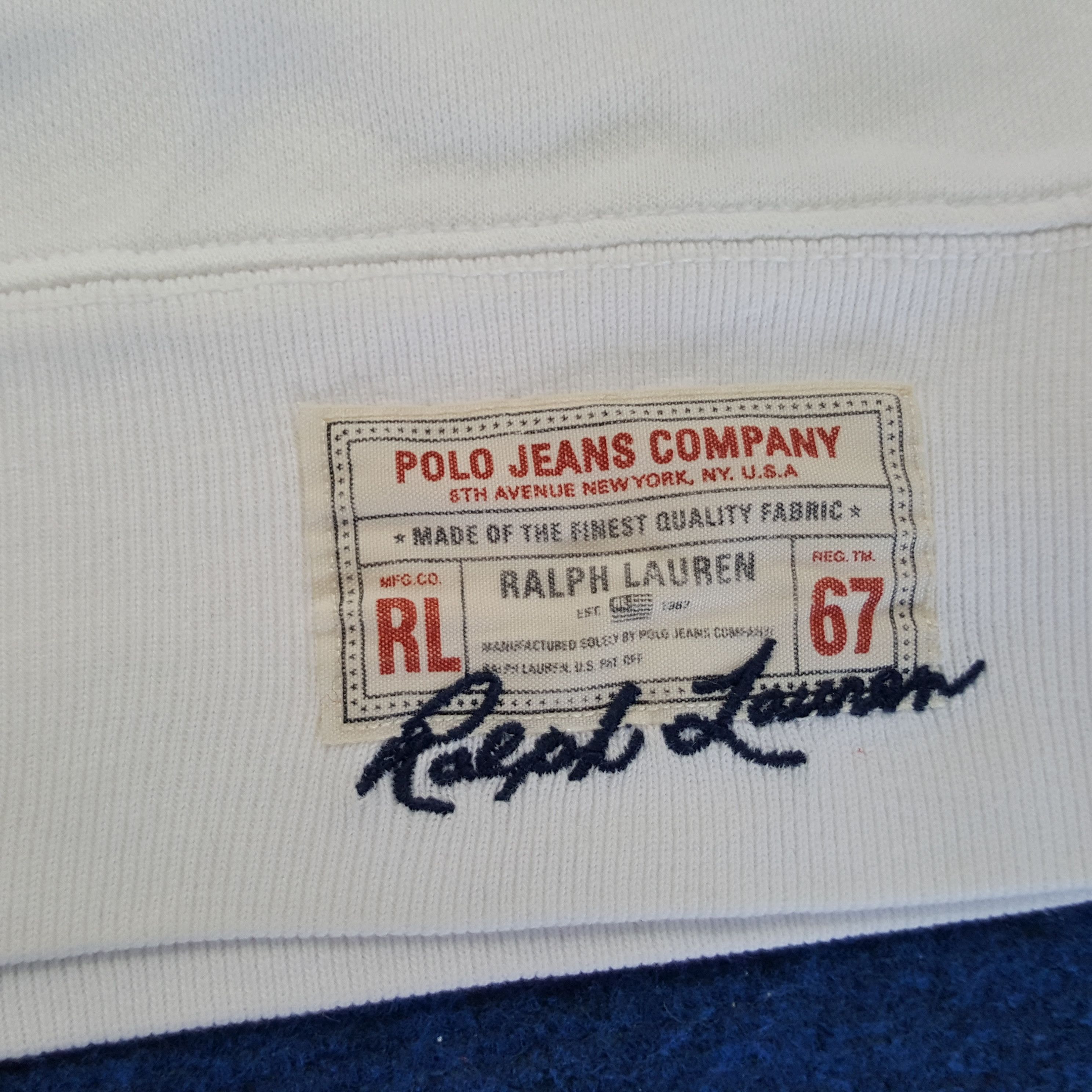 Polo Ralph Lauren × Vintage Vintage Polo Ralph Lauren Polo Jeans Company Sweatshirt Size US XL / EU 56 / 4 - 3 Thumbnail