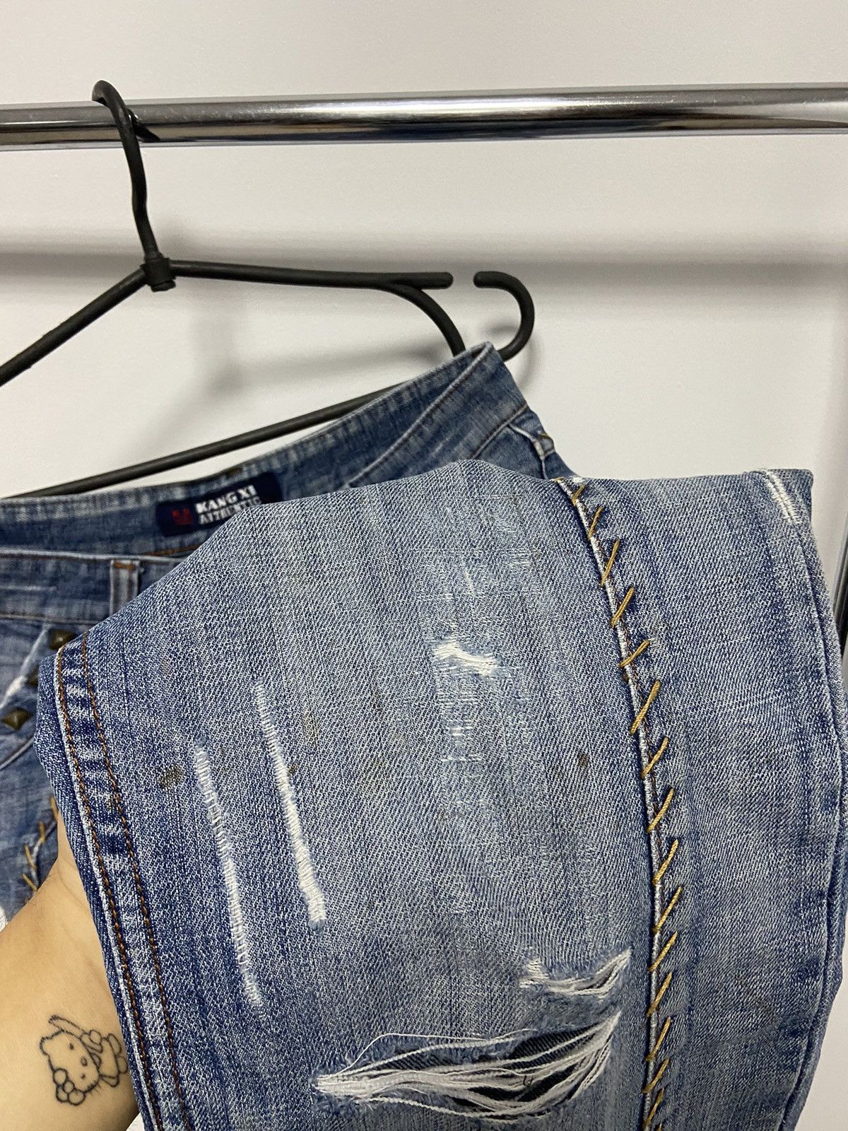 Japanese Brand × Vintage Bucks Dollars jeans Pants Japanese Vintage Small Logo Kang Size US 31 - 16 Thumbnail