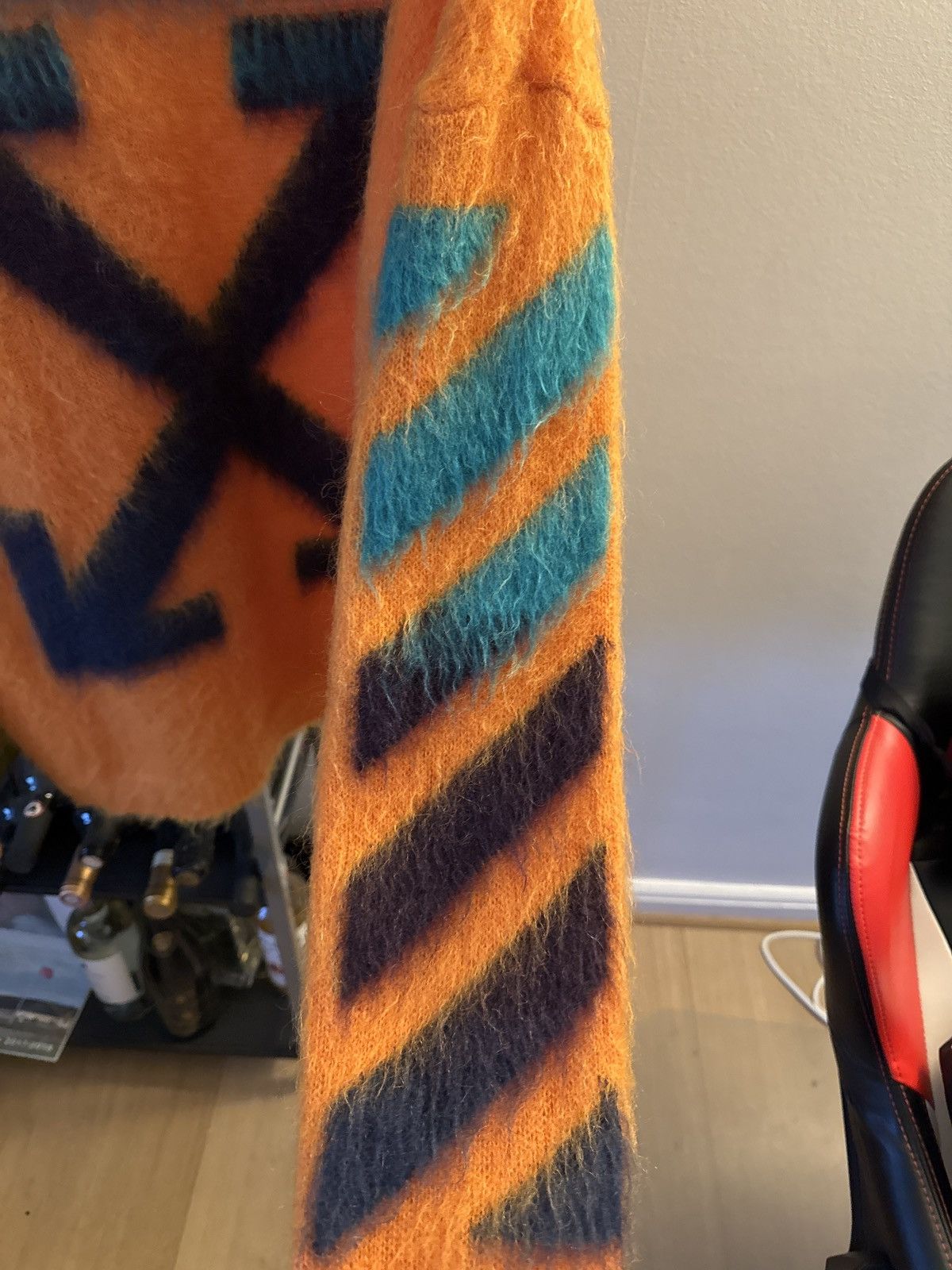 Off-White Off-White LogoJacquard Mohair-Blend Sweater Size US M / EU 48-50 / 2 - 3 Thumbnail