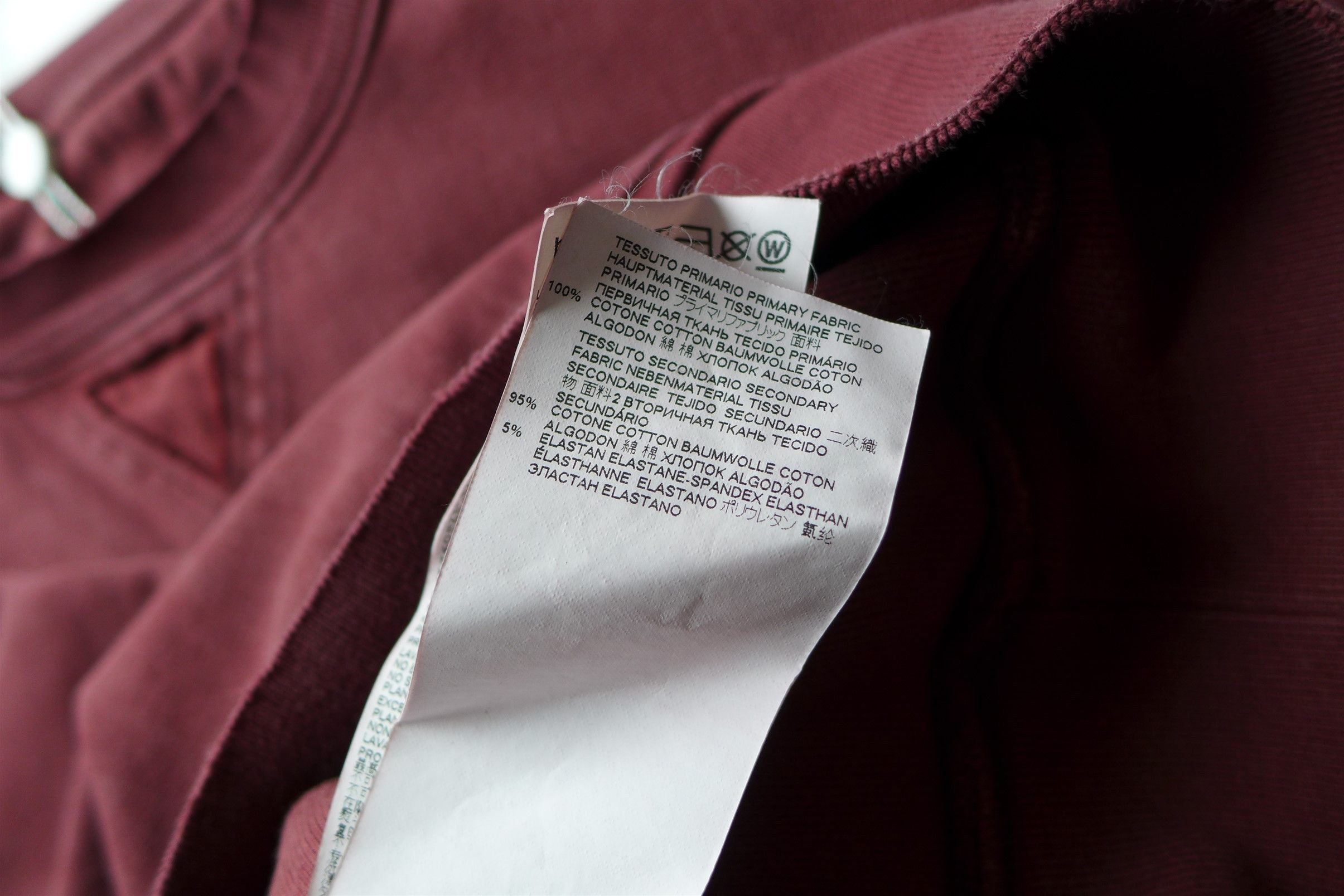 Maison Margiela Margiela Oversized Name Tag Sweatshirt - Washed Burgundy Size US M / EU 48-50 / 2 - 16 Thumbnail