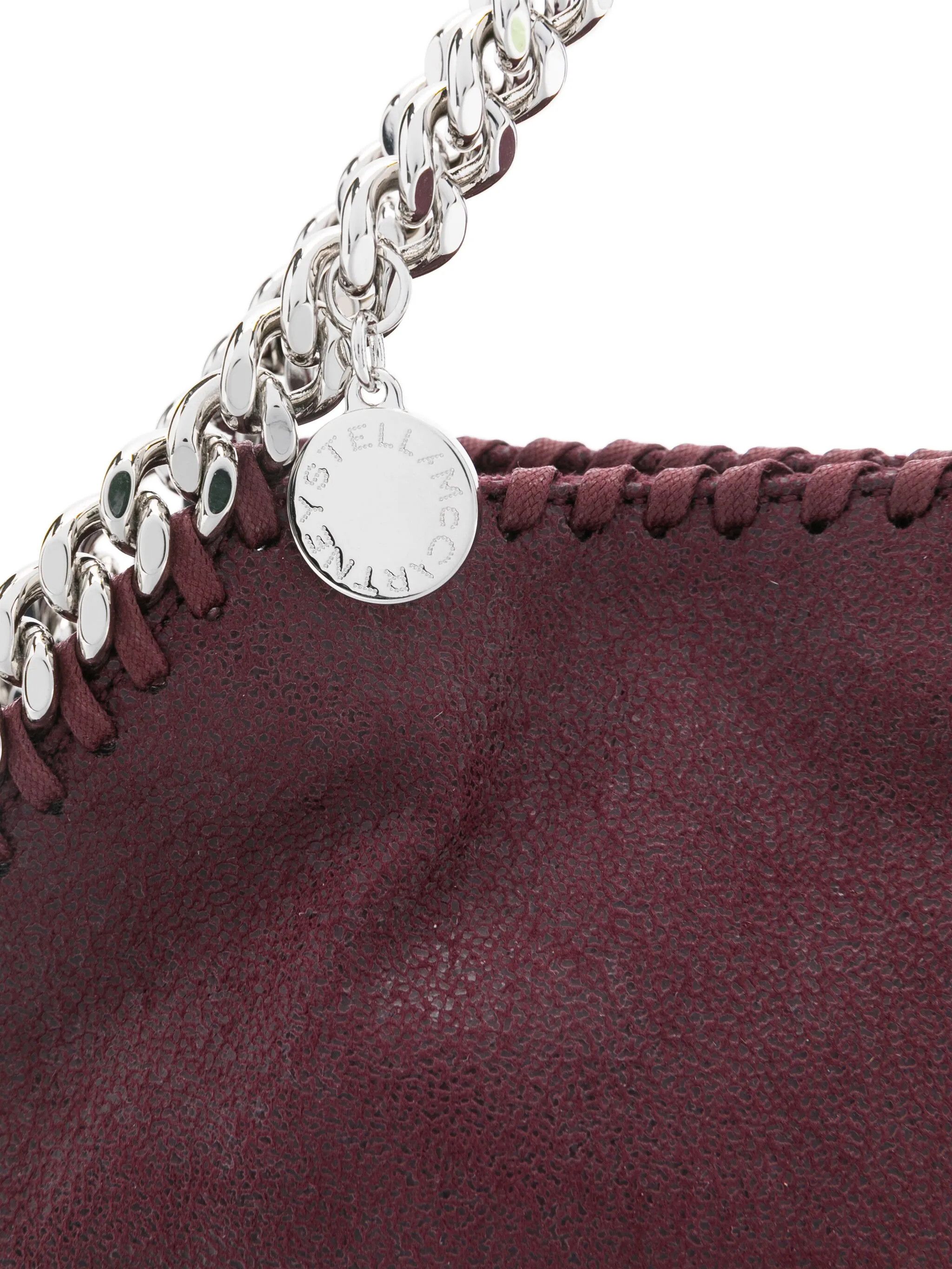 Stella McCartney os11x1225 Size: OS / Mini Falabella Tote Bag in Burgundy Size ONE SIZE - 4 Thumbnail