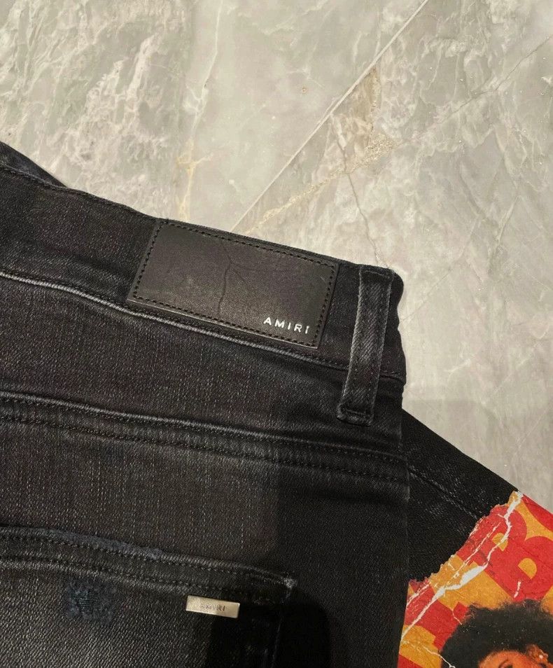Amiri Amiri joint retro patchwork black denim pants Size US 32 / EU 48 - 3 Thumbnail