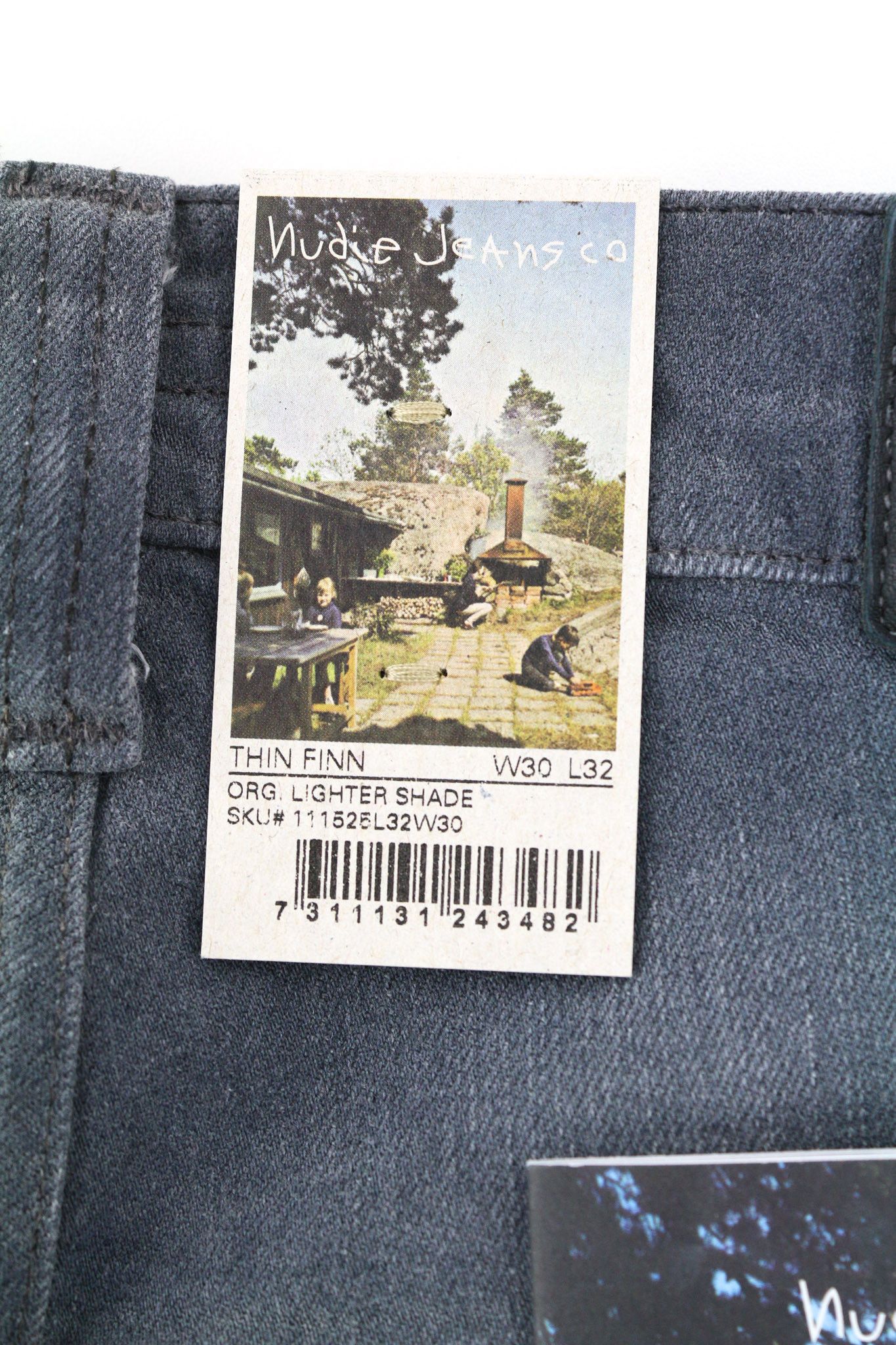 Nudie Jeans THIN FINN W30/L32 Slim Grey Cotton Elastane Jeans 80656 Size US 30 / EU 46 - 6 Thumbnail