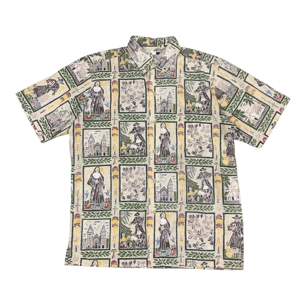 Reyn Spooner Reyn Spooner Dietrich Varez Father Damien Hawaiian Shirt Size US M / EU 48-50 / 2 - 1 Thumbnail
