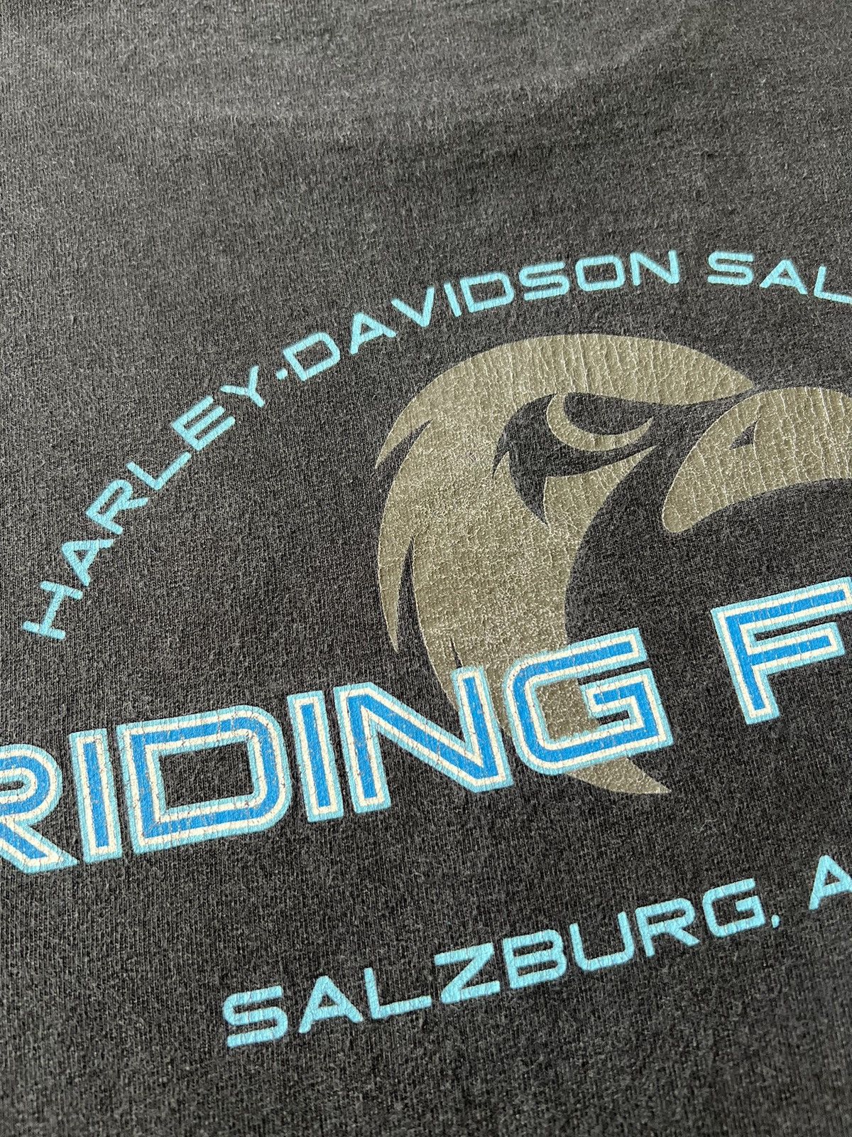 Harley Davidson Vintage 2001 Harley Davidson Fire Flame Eagle Long Sleeve Size US XXL / EU 58 / 5 - 22 Thumbnail