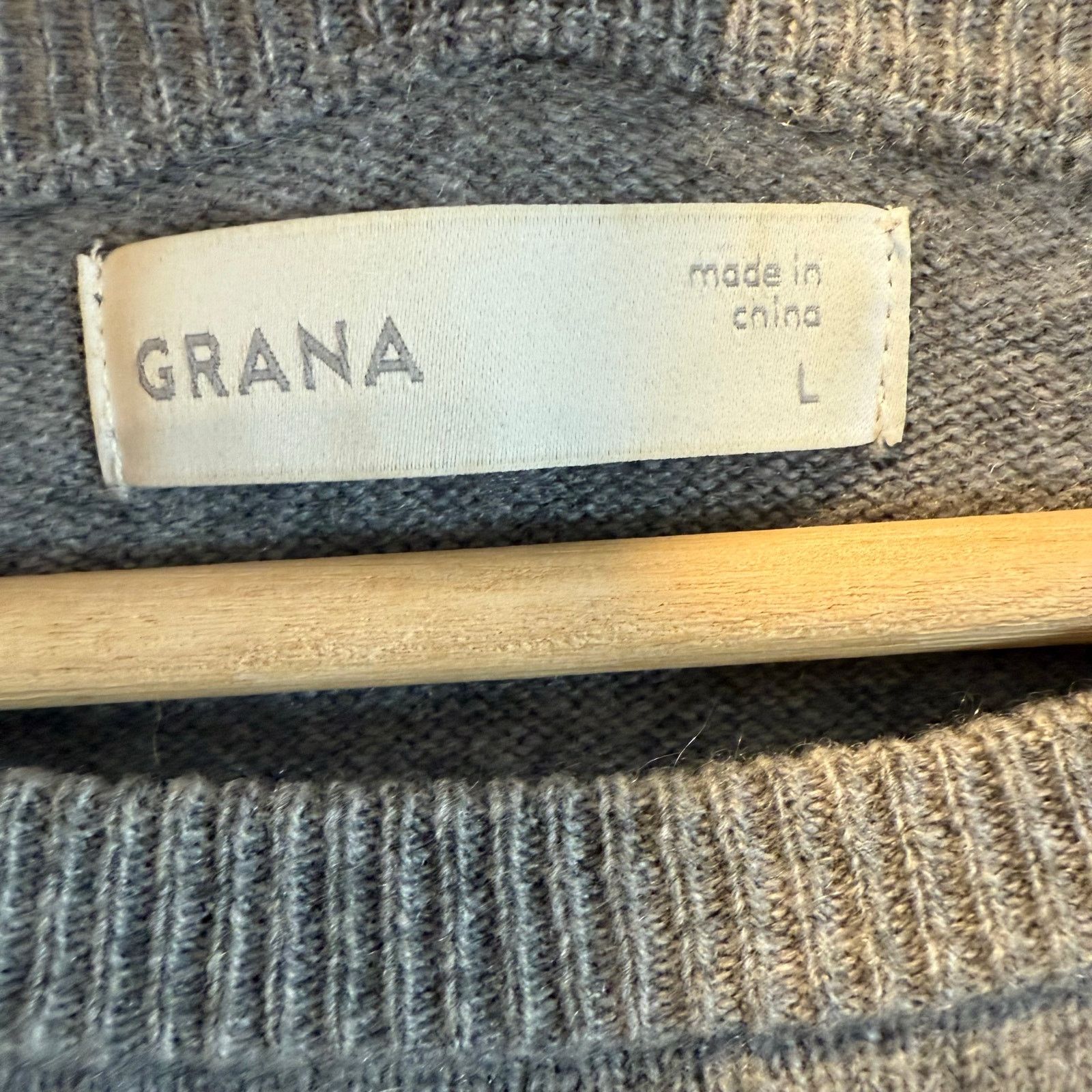 Other Grana Gray Mongolian Cashmere Crop Sweater L Large Size L / US 10 / IT 46 - 4 Thumbnail