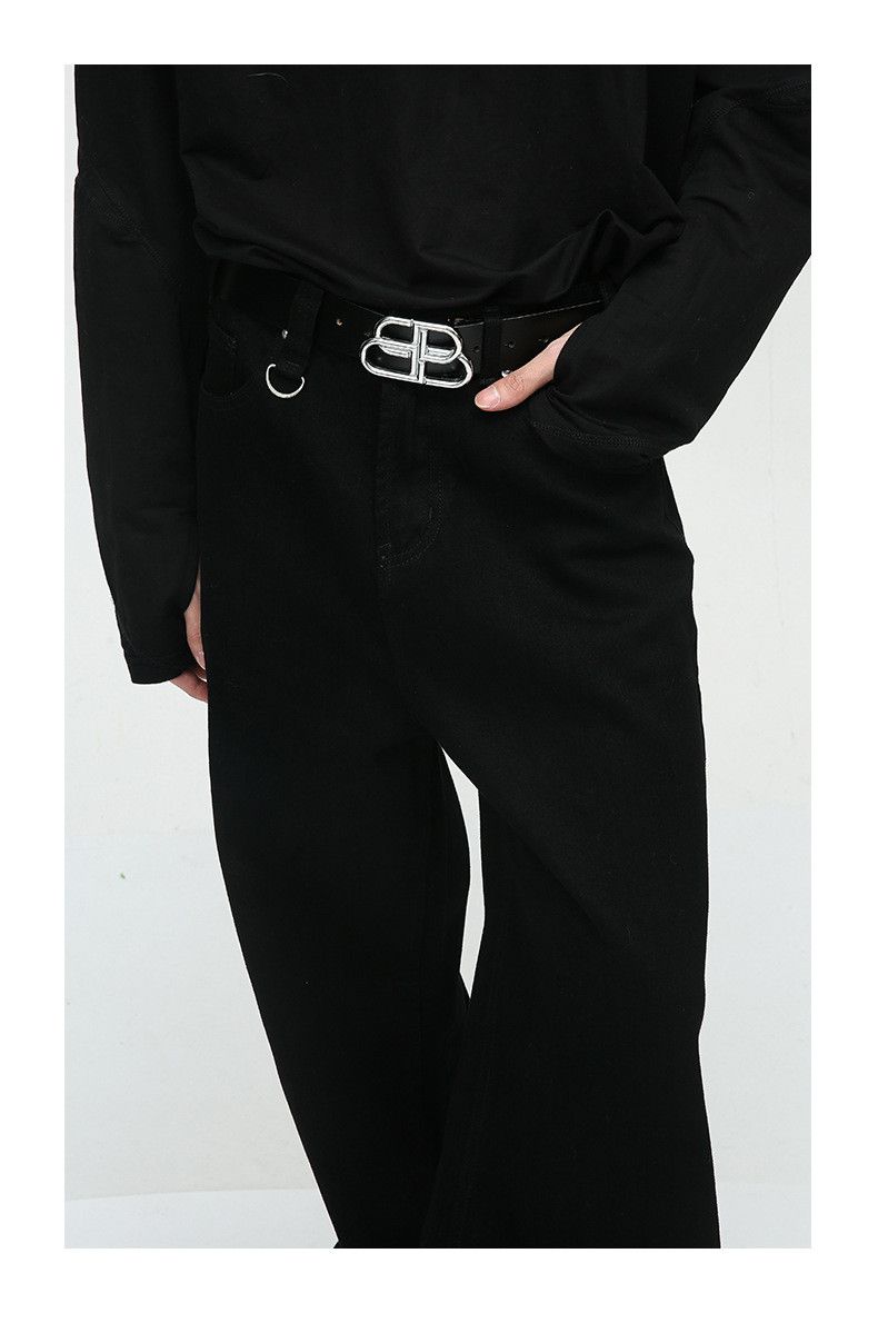 Japanese Brand American high street simple style black loose casual jeans Size US 32 / EU 48 - 6 Thumbnail