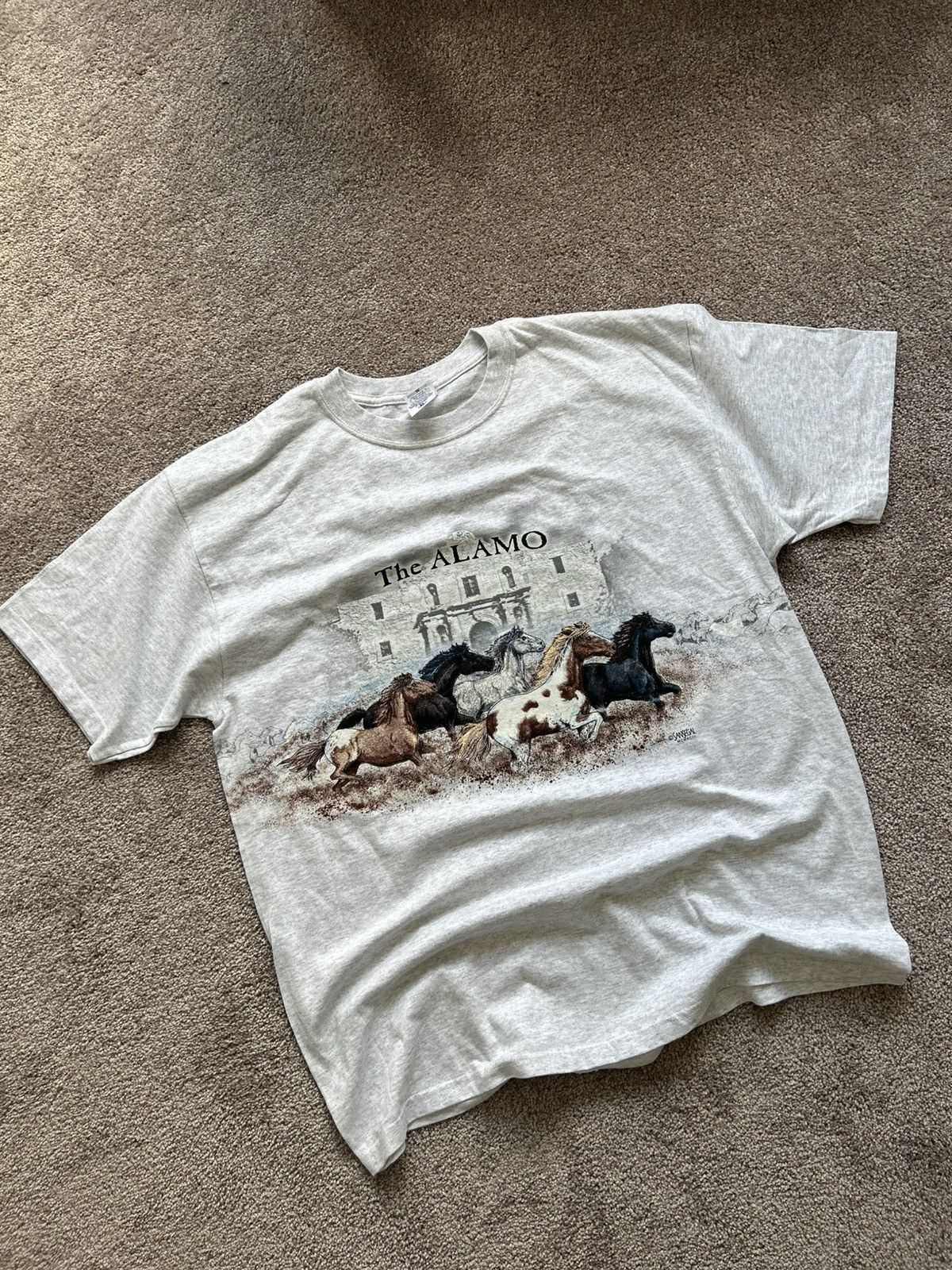 Vintage The Alamo Horses Vintage Tee Size US XL / EU 56 / 4 - 3 Thumbnail