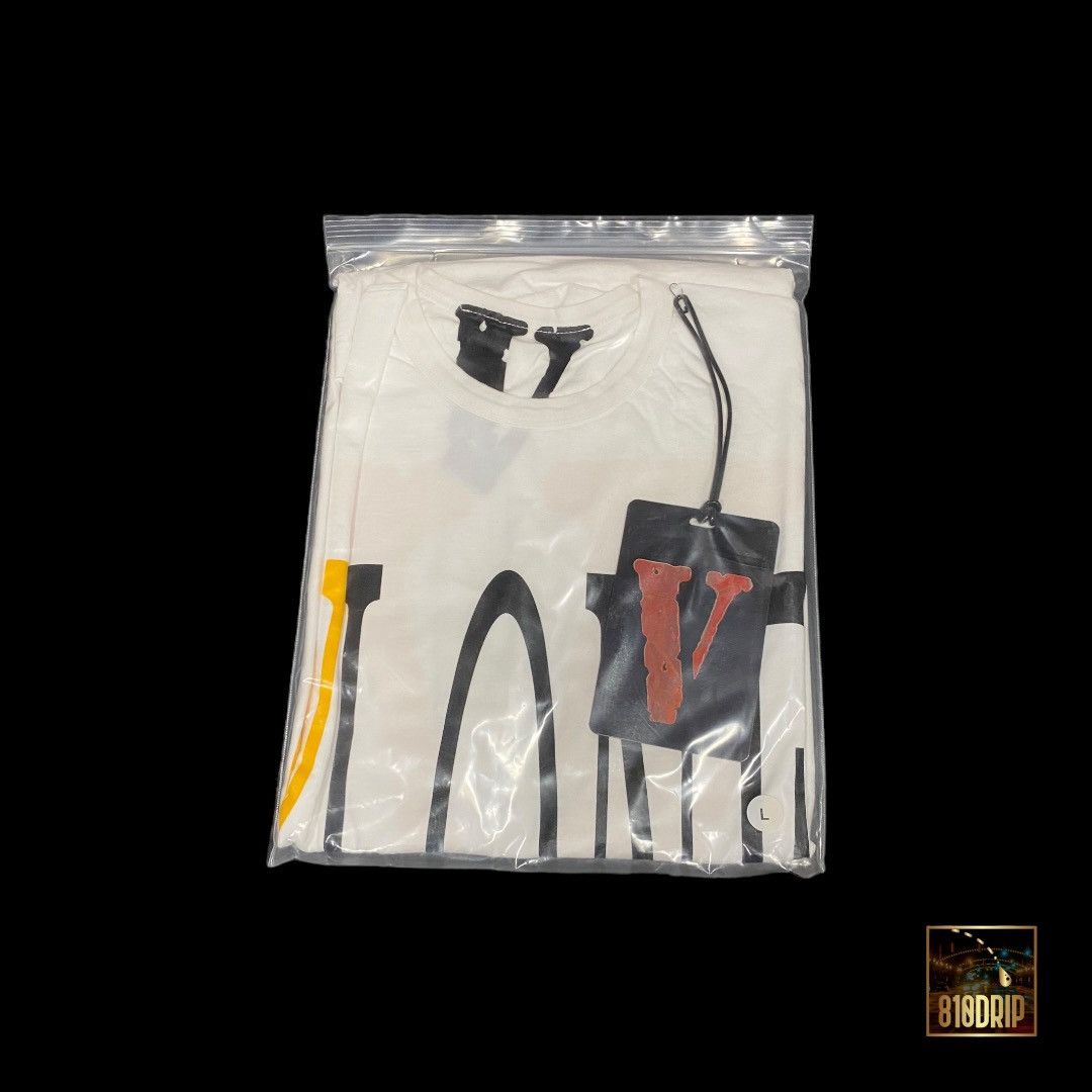 Vlone Vlone Yellow Staple Tee White (L) Size US L / EU 52-54 / 3 - 3 Thumbnail