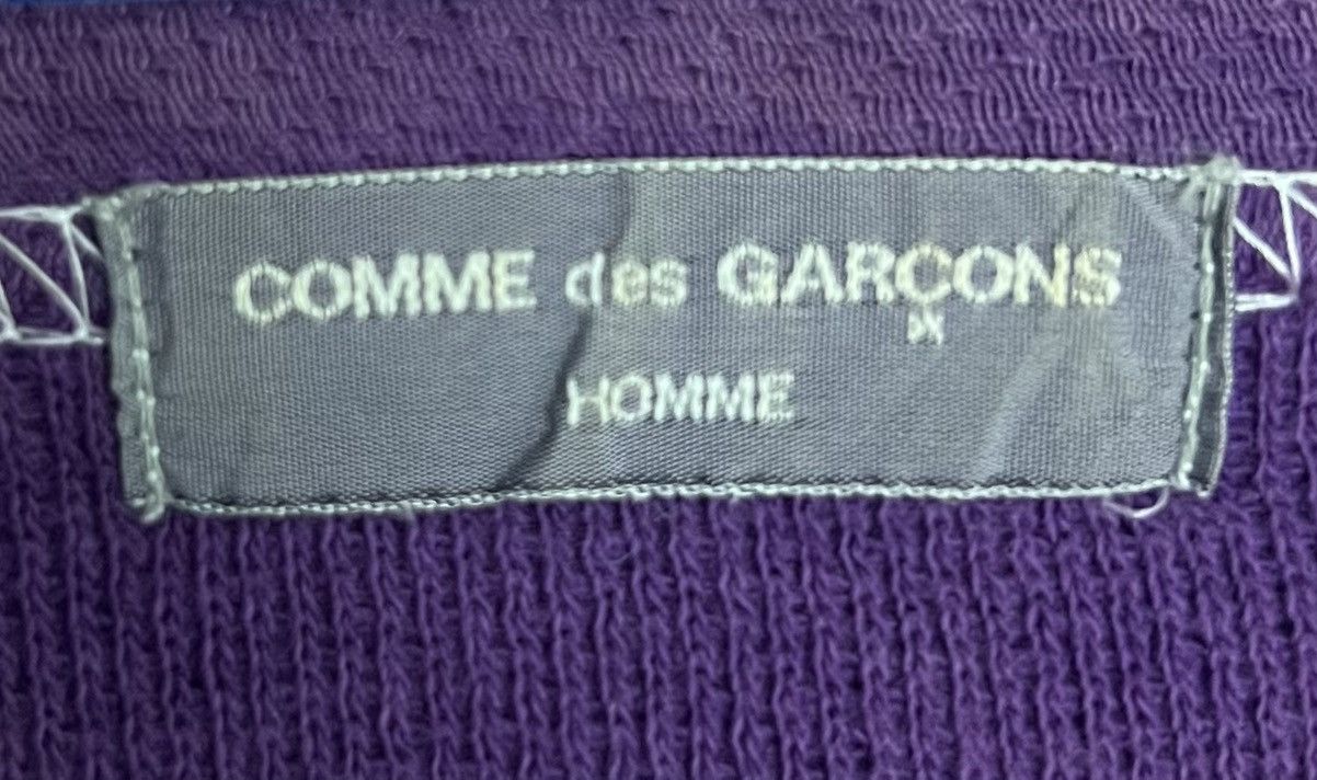 Comme des Garcons Homme × Japanese Brand × Vintage Comme des Garçons Homme AD2000 Purple T with Tartan Patch Size US L / EU 52-54 / 3 - 8 Thumbnail