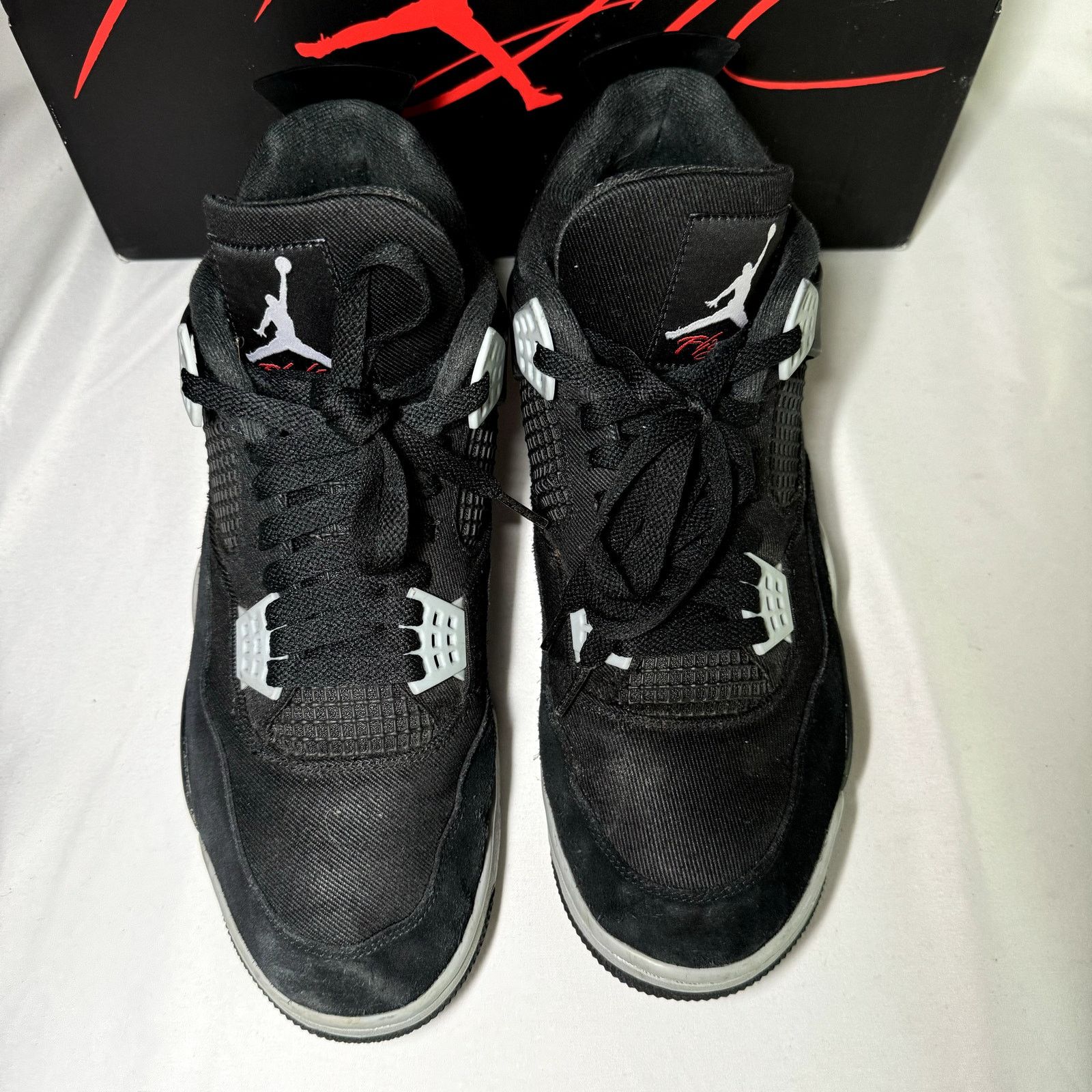 Jordan Brand × Nike Size 13 - Nike Air Jordan 4 Retro SE Black Canvas 2020 Shoes Size US 13 / EU 46 - 4 Thumbnail