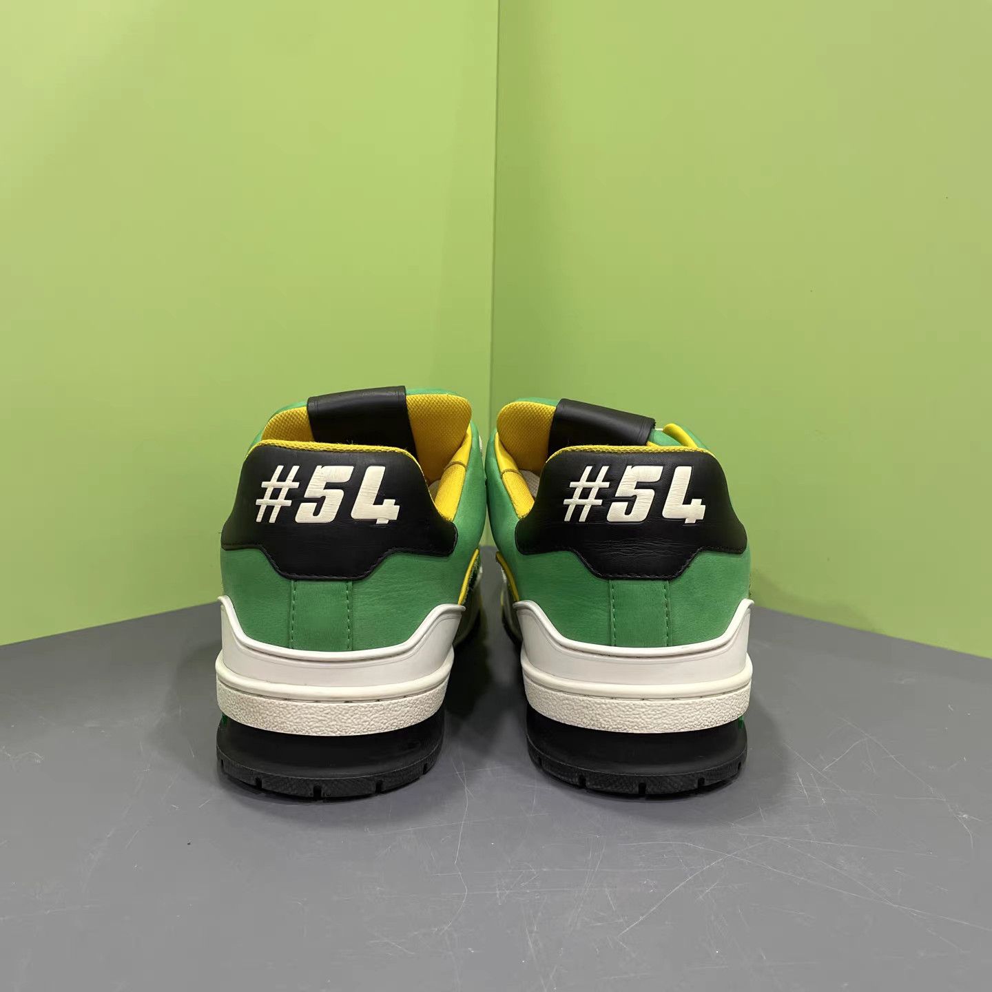 Louis Vuitton LOUIS VUITTON LV Trainer #54 Yellow Green Oregon K15 Size US 8 / EU 41 - 6 Thumbnail