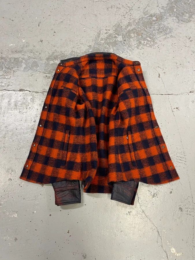 Dolce & Gabbana 2010s Dolce & Gabbana Reversible Orange & Black Tartan Jacket Size US M / EU 48-50 / 2 - 15 Thumbnail