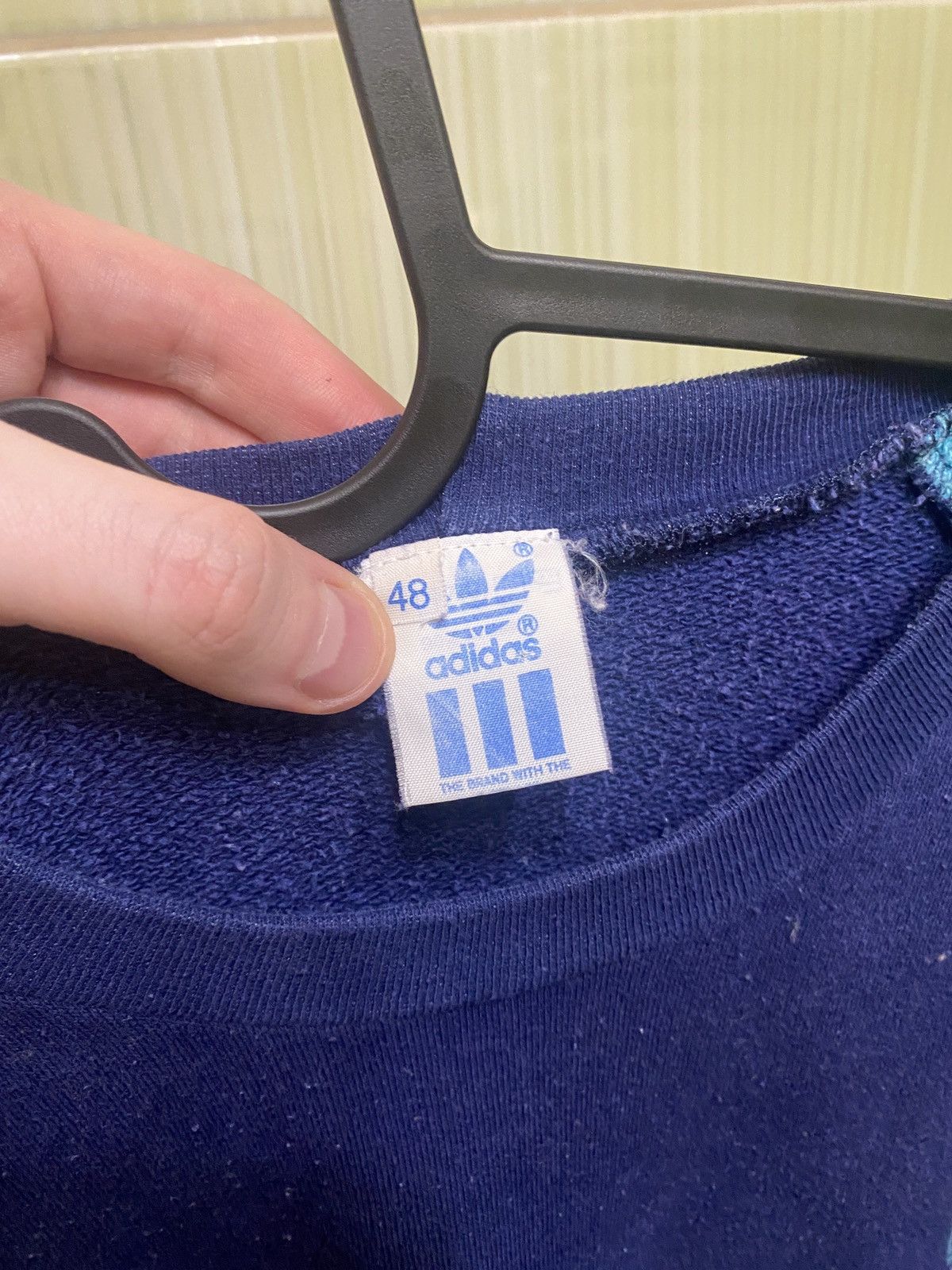 Adidas × Vintage Rare Crawneck adidas 80s Size US L / EU 52-54 / 3 - 2 Thumbnail
